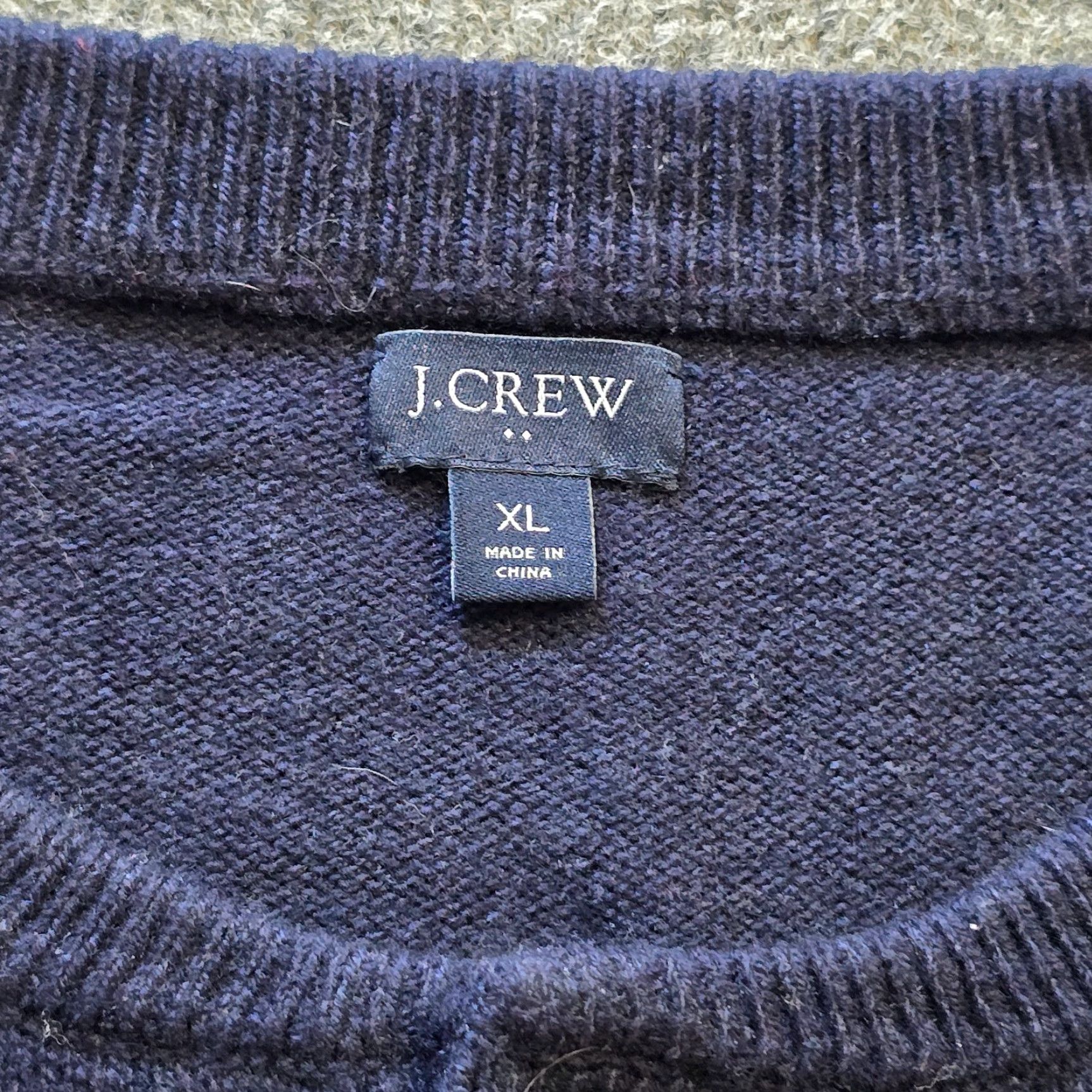 J.Crew J.CREW Sweater Men XL Blue Henley Lambswool Knit Long Sleeve Capsule Casual Size US XL / EU 56 / 4 - 4 Thumbnail
