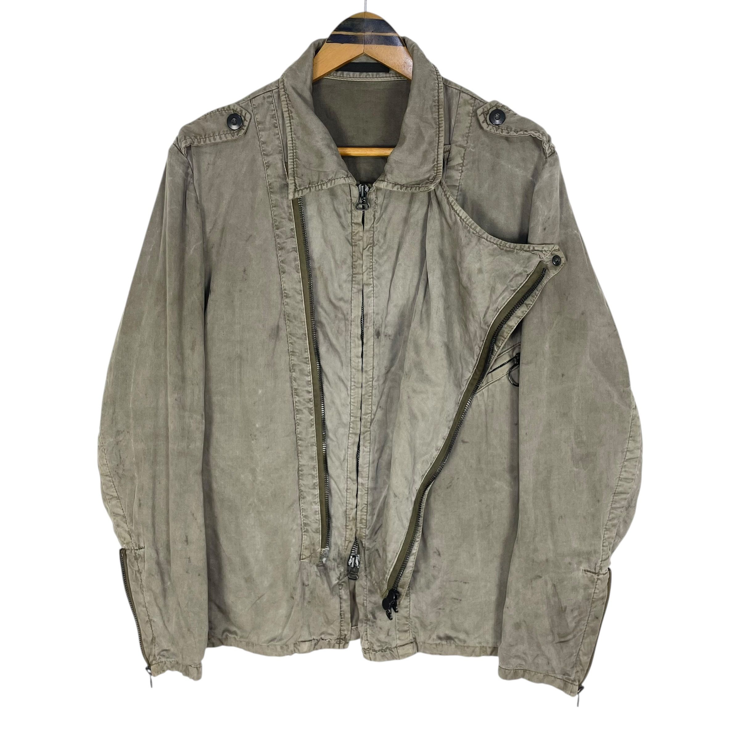 Yohji Yamamoto Yohji Yamamoto A/W 2012 Asymmetric Zip Napoleon Jacket Size US L / EU 52-54 / 3 - 3 Thumbnail