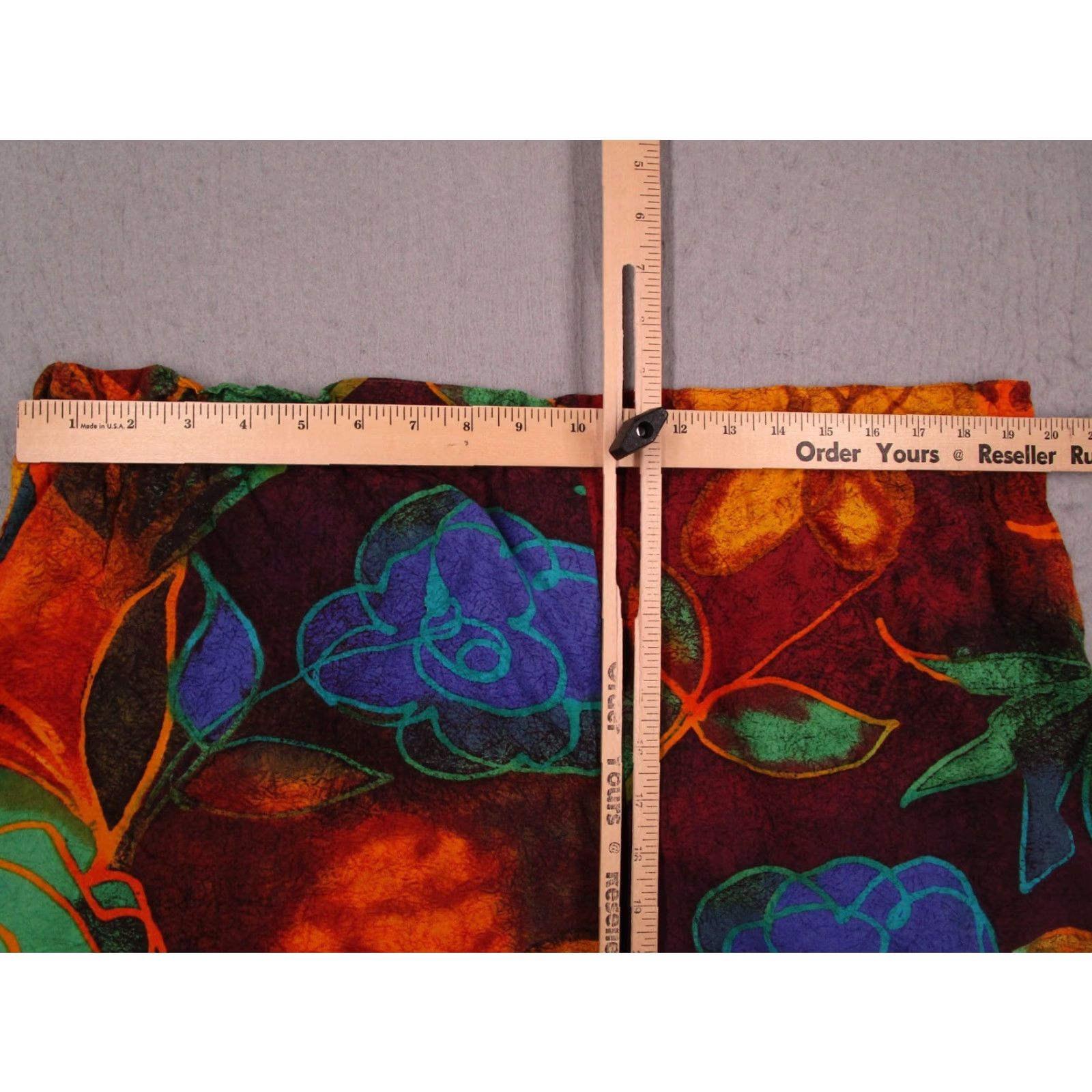 Jams World Jams World Pants Women XL Multicolor Rose Path Capri Made in USA 38x19 Size 40" / US 18 - 5 Thumbnail