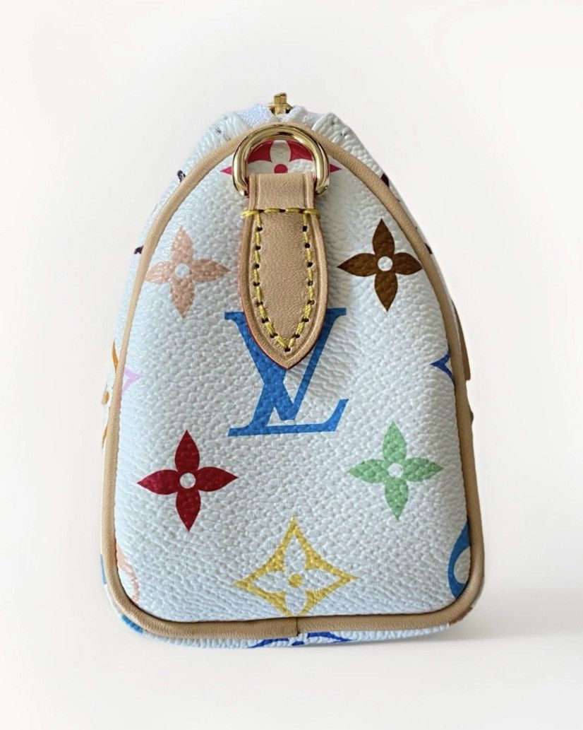 Louis Vuitton × Takashi Murakami Louis Vuitton Murakami White Nano Speedy 2025 NWT M13391 Size ONE SIZE - 6 Thumbnail