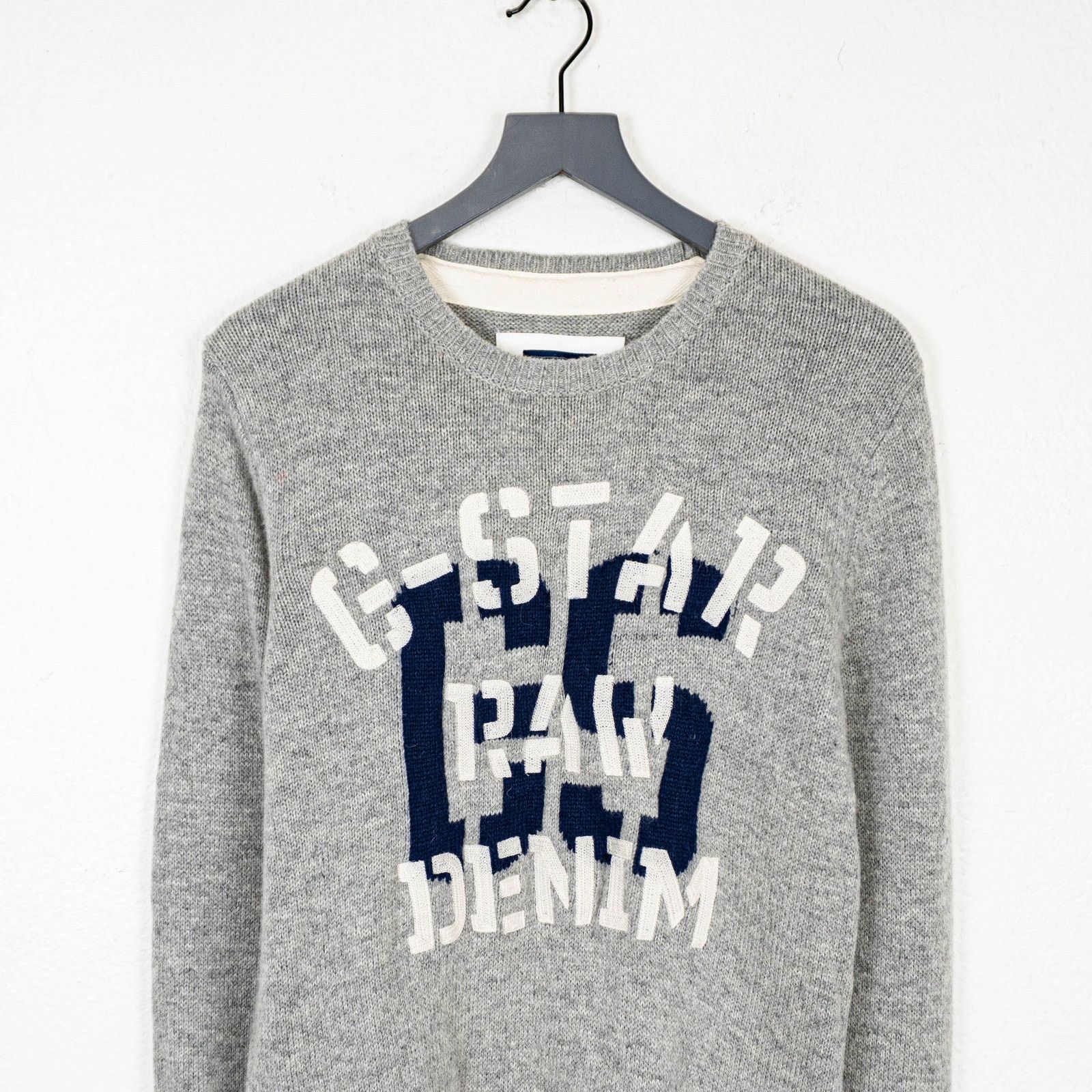 G-Star G-Star RAW Hockney Knit Sweater in Gray Lambwool blend Size US M / EU 48-50 / 2 - 8 Thumbnail