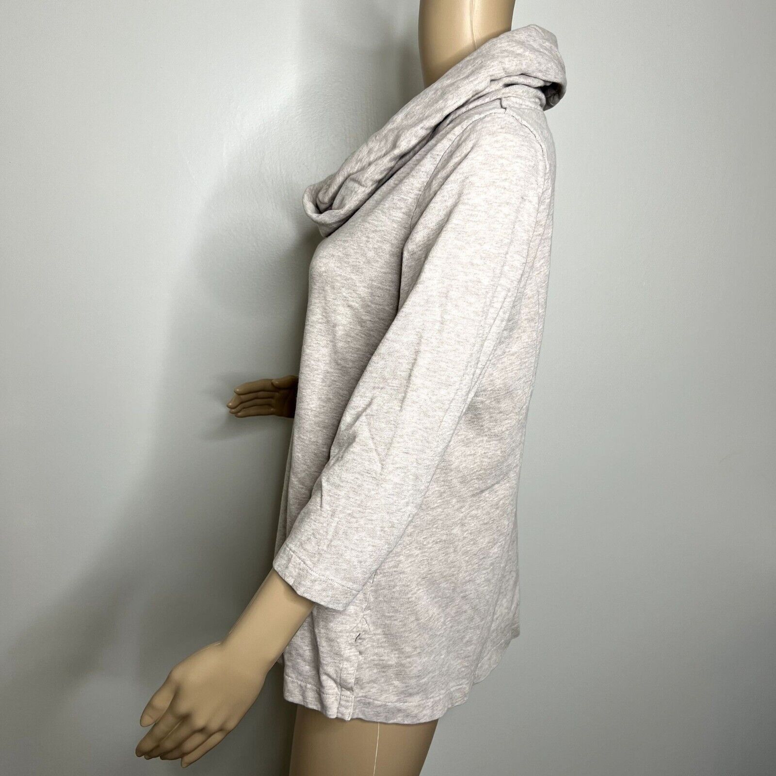 Lands' End Lands' End Beige Cowl Neck Sweater Size XS / US 0-2 / IT 36-38 - 2 Thumbnail