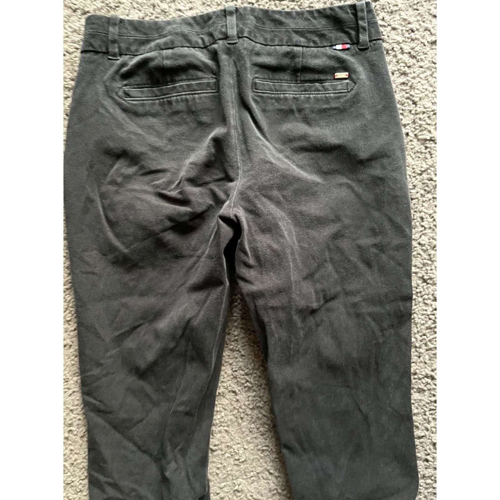 Tommy Hilfiger Tommy Hilfiger Womens Skinny Pants Size 2 Black Stretch Twill Comfort Casual Workwear Size 26" / US 2 / IT 38 - 4 Thumbnail