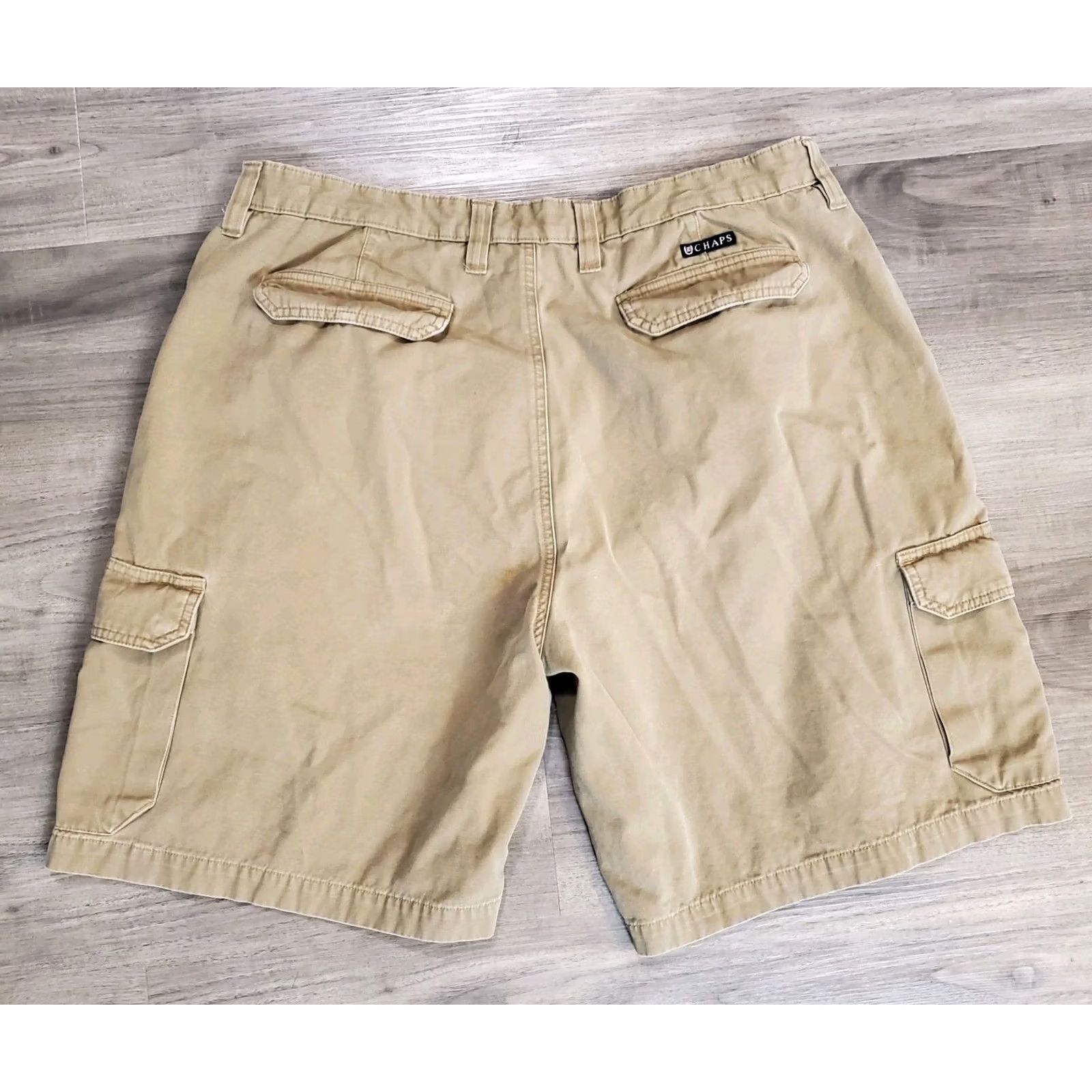 Polo Ralph Lauren Polo Ralph Lauren Cargo Shorts Mens 38 Tan Cotton Khaki Cargo Pocket Utility Vintage No Size US M / EU 48-50 / 2 - 2 Thumbnail