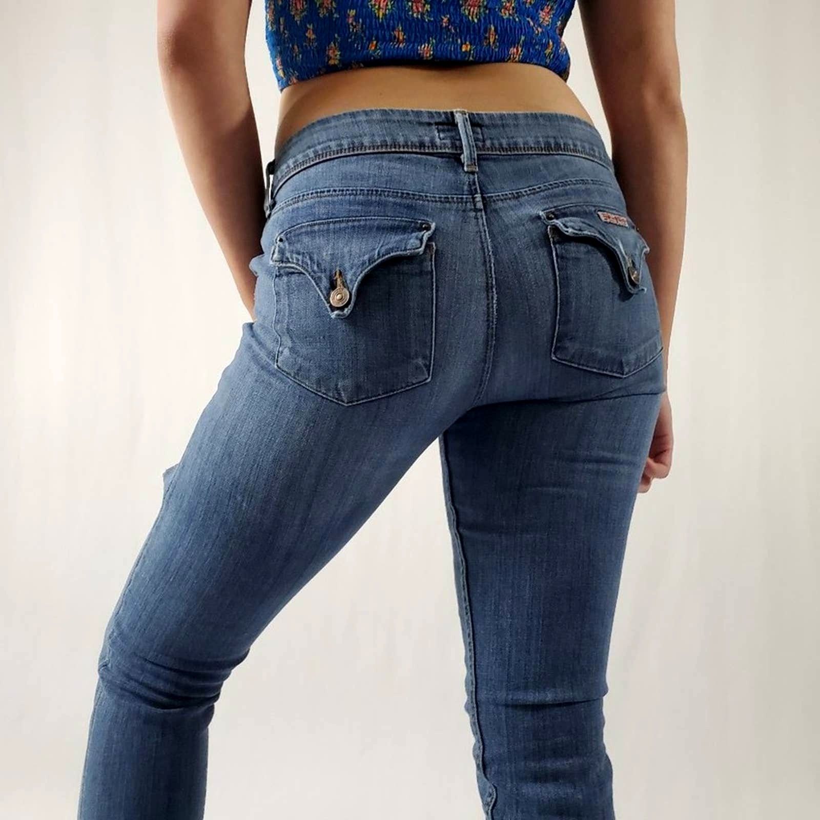 Hudson Vintage Y2K Hudson Napo Collin Flap Low Rise Jeans - 29 Size 29" - 7 Thumbnail