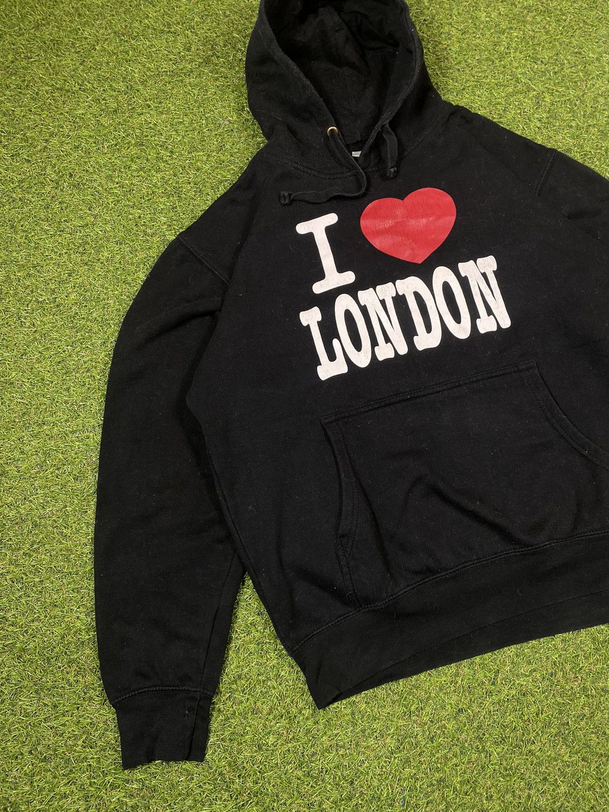 I Love NY Vintage Y2K I Love London hoodie black big logo style size L Size US L / EU 52-54 / 3 - 3 Thumbnail
