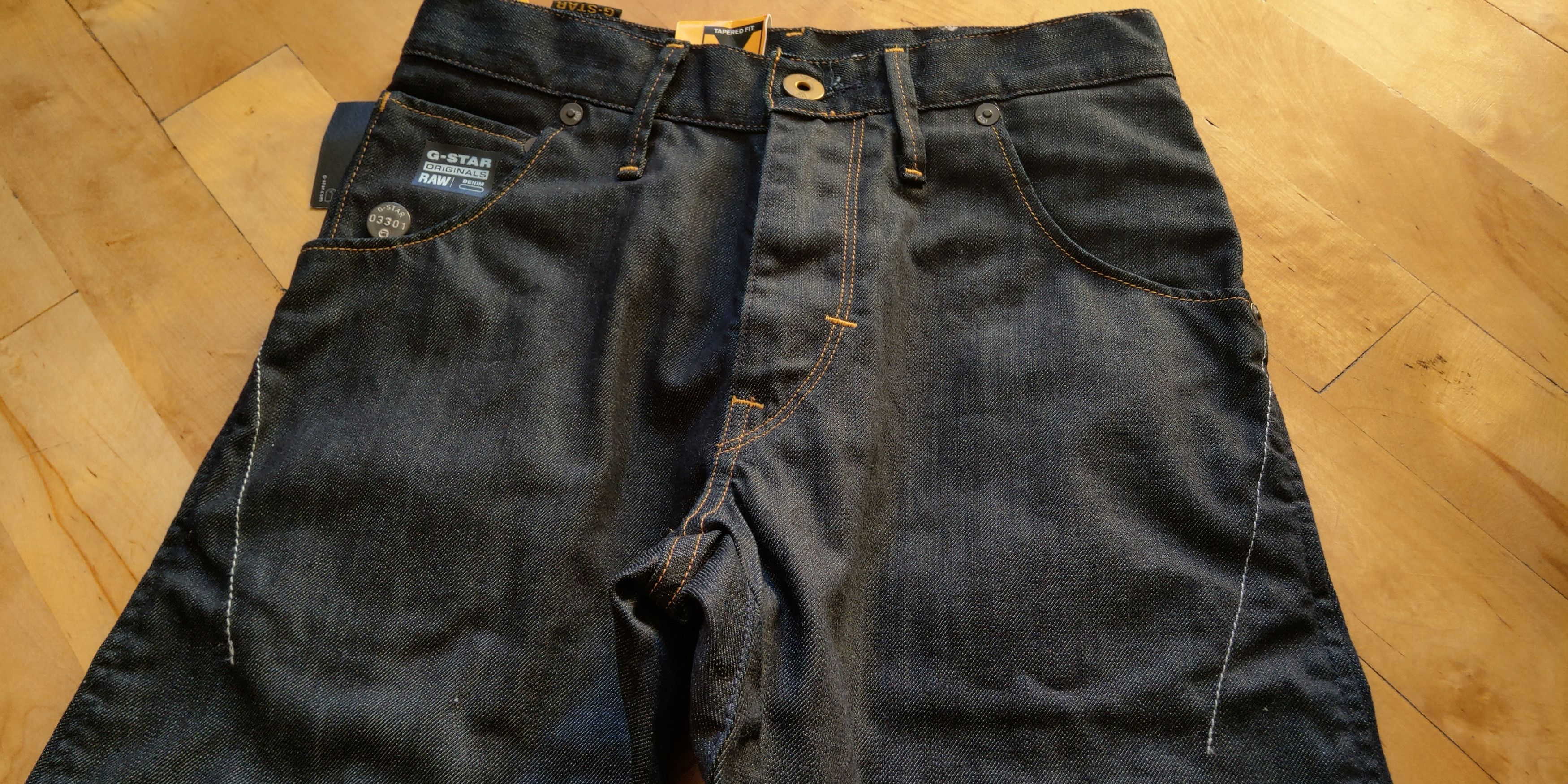 G-Star Stacked J-Arc Pants Selvedge Spiral Raw Denim G-STAR 3301 Size US 26 / EU 42 - 15 Thumbnail