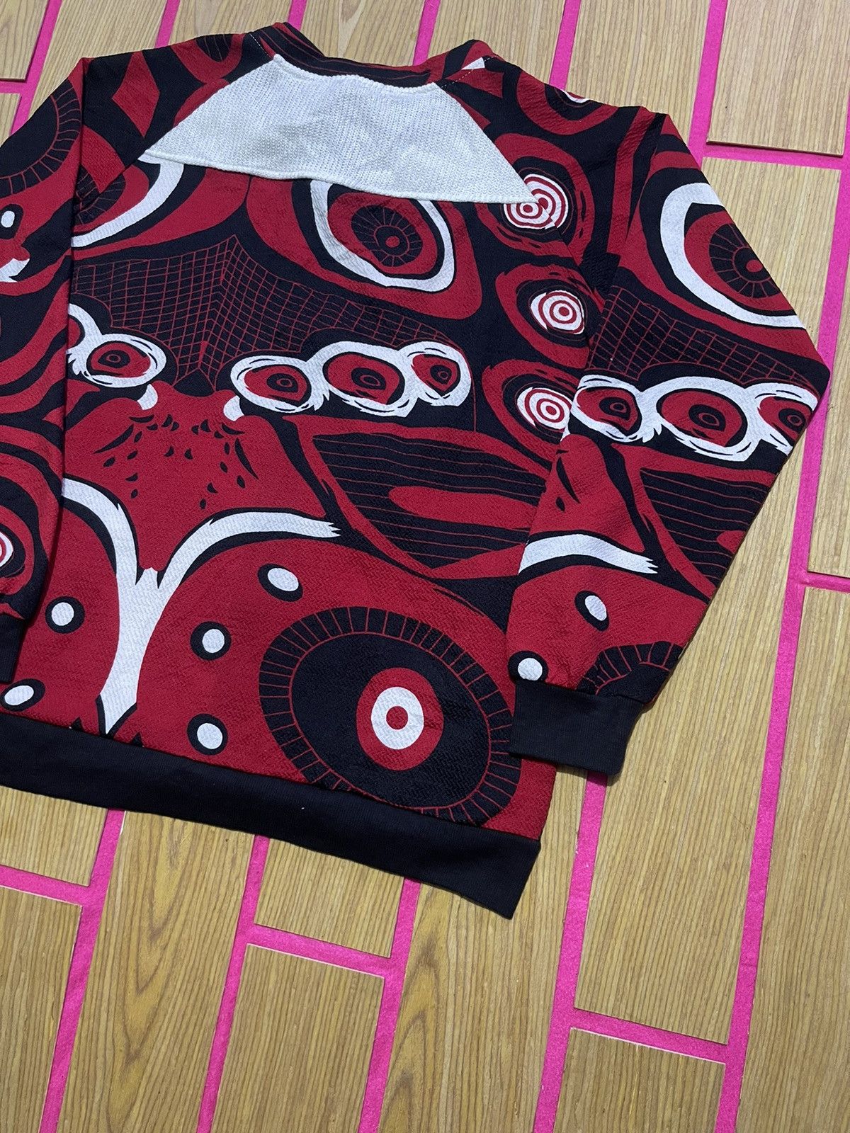 If Six Was Nine Y2K sweater full ziper color full red Size US M / EU 48-50 / 2 - 2 Thumbnail
