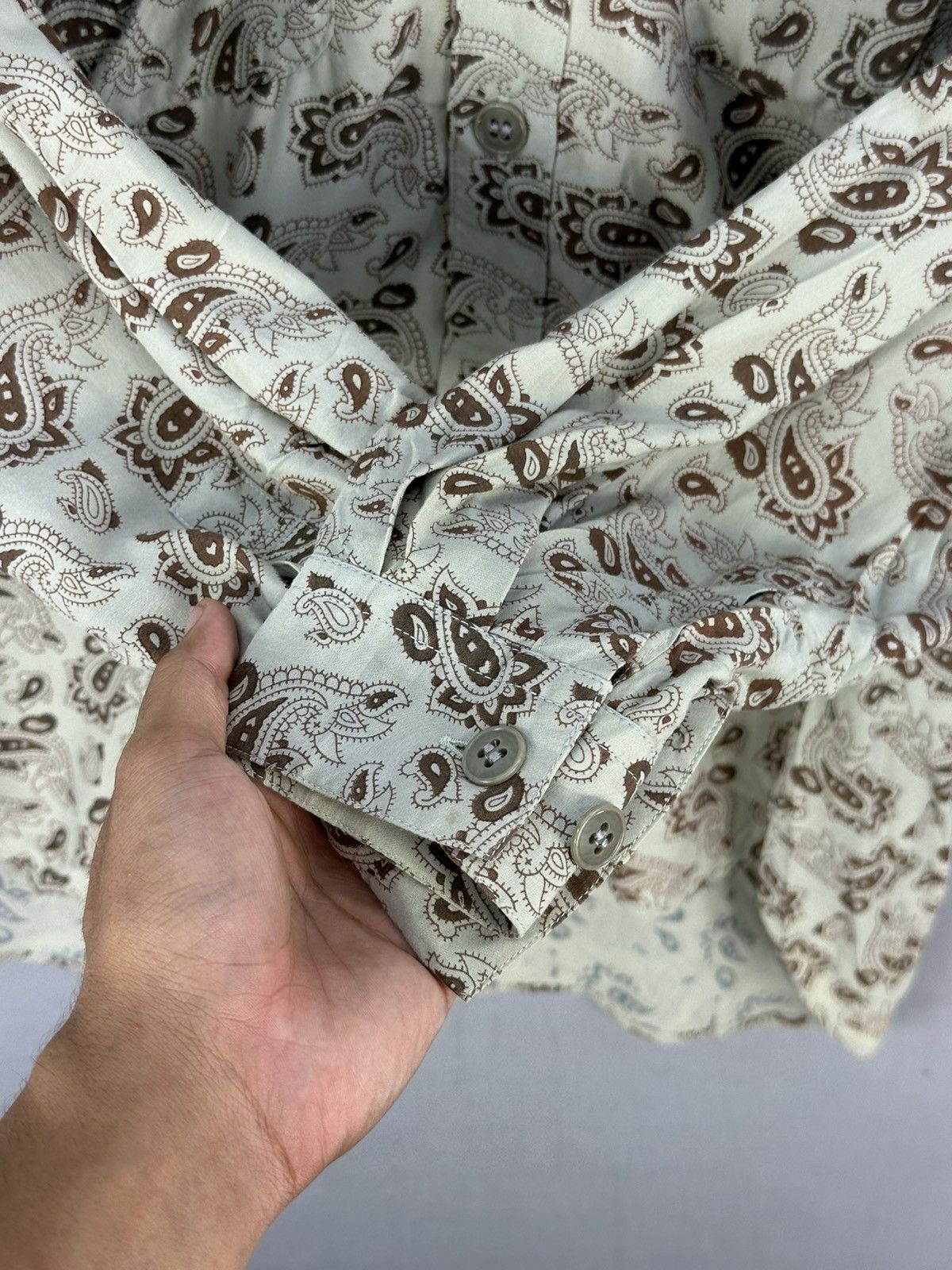 Japanese Brand Vittorio Carini Barassi Rayon Shirt Size US XL / EU 56 / 4 - 11 Thumbnail