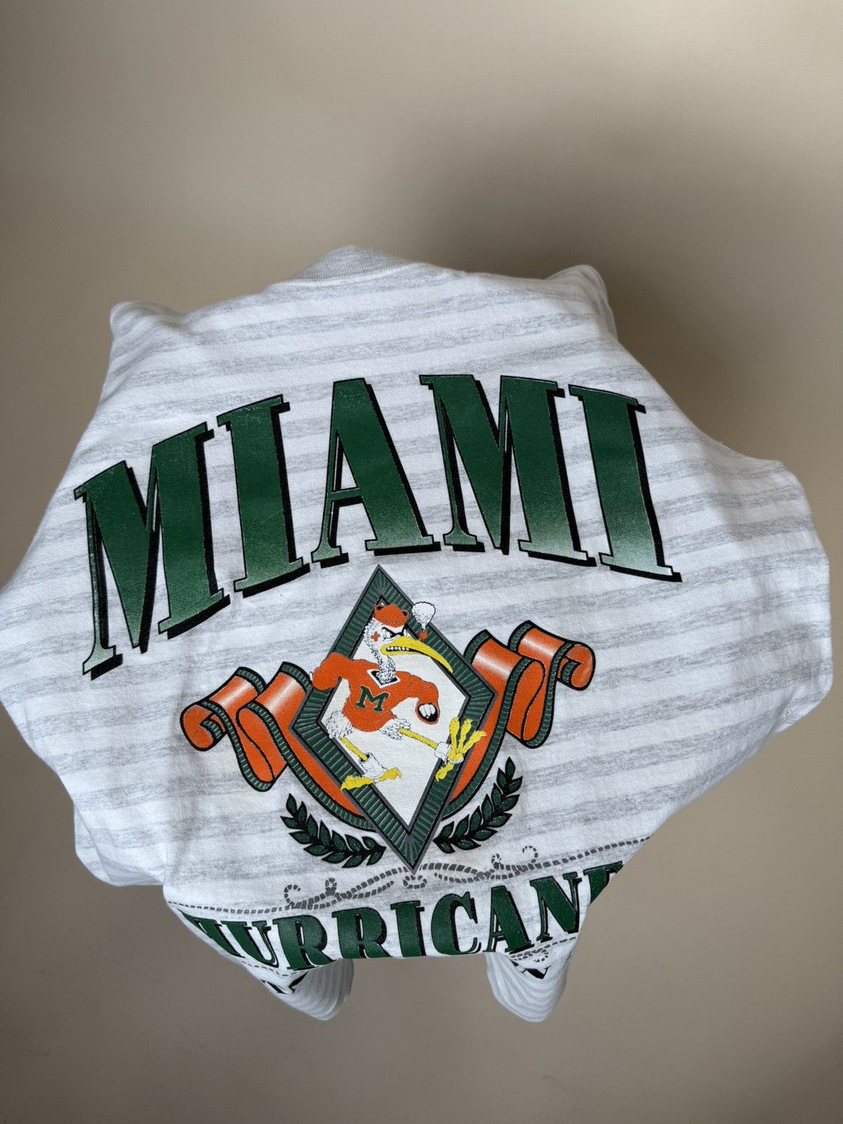 Vintage VINTAGE/RETRO 1990s Miami Hurricanes Men’s Tshirt sz L Size US L / EU 52-54 / 3 - 7 Thumbnail