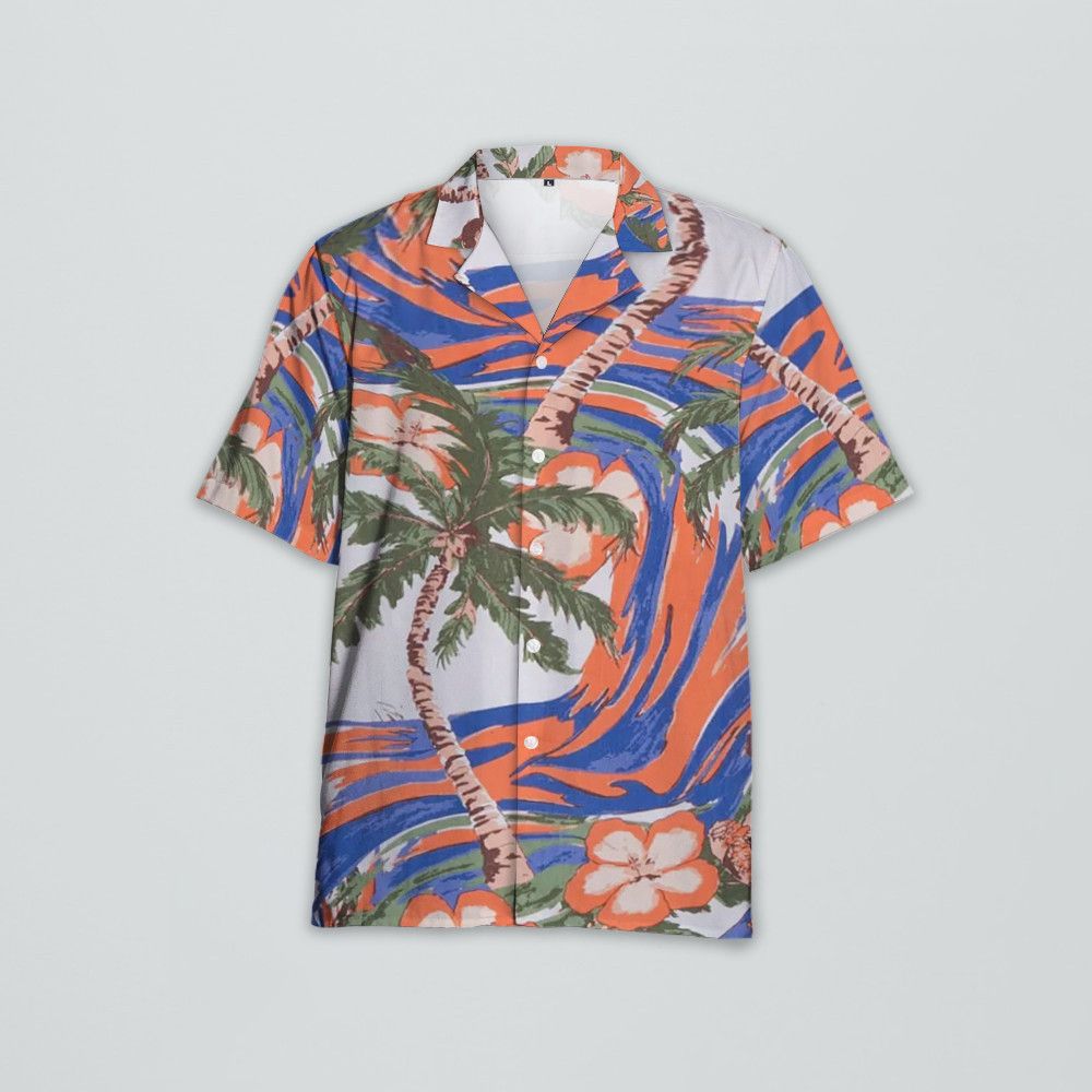 Designer Le Fluer Shirt 'Multi' – Bold Florals, Timeless Cool Size US L / EU 52-54 / 3 - 1 Thumbnail