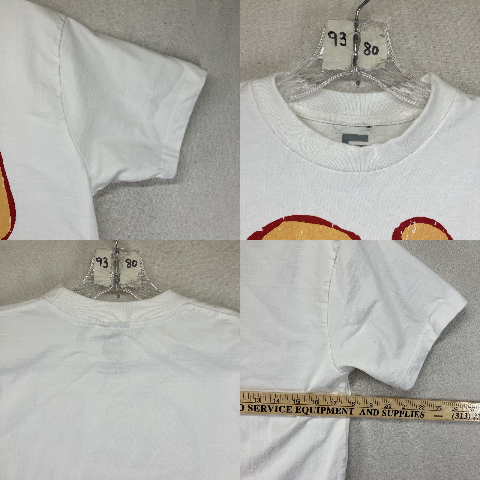 Etro Women's T-Shirt Ciao Limon Short Sleeve White Crew Neck Pullover Logo Front Graphic 90s Retro Heavyweight Cotton USA Small SS Size 28" / US 6 / IT 42 - 8 Thumbnail