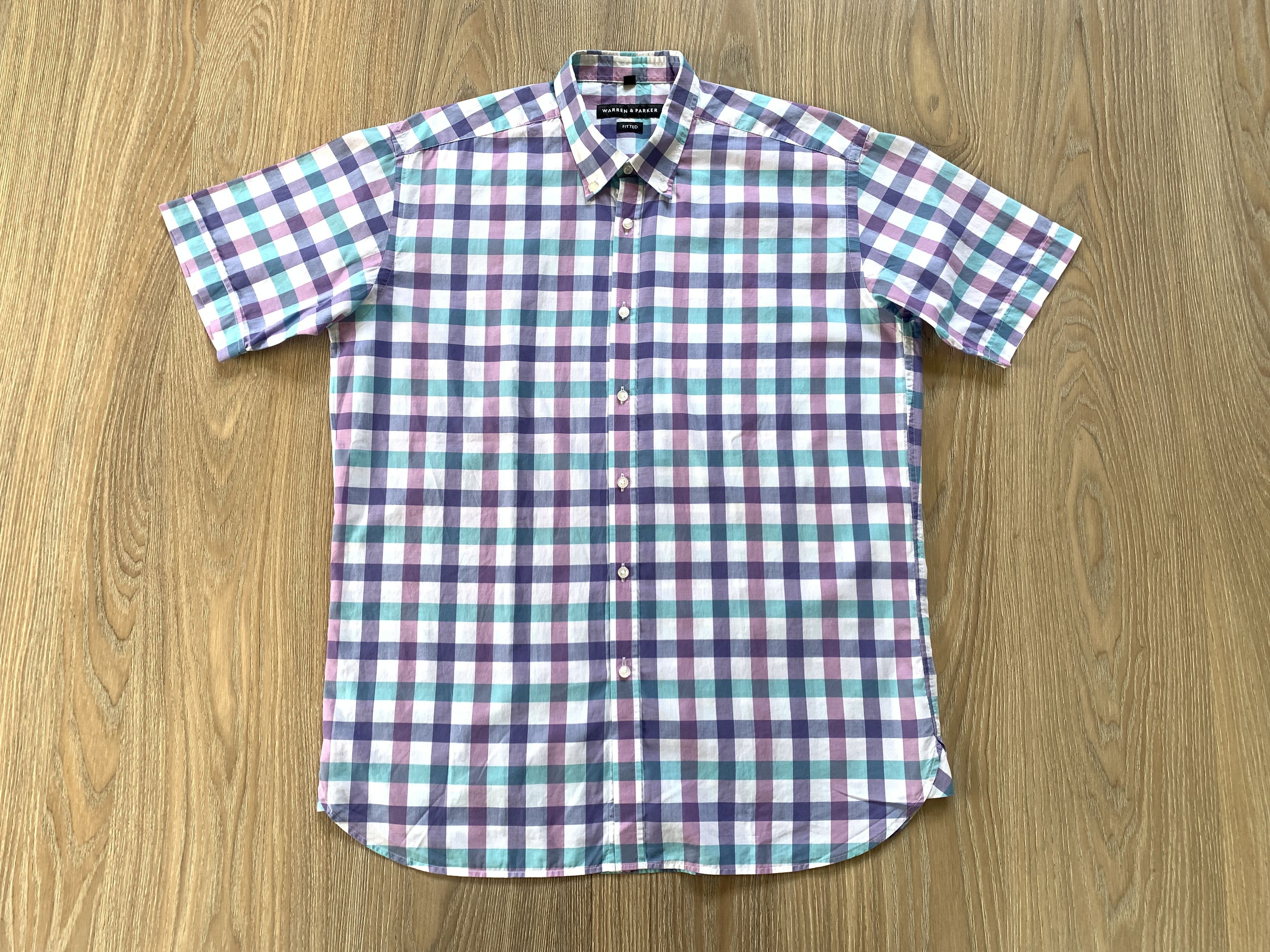 Other Warren & Parker Mens Plaid Cotton Shirt Size US M / EU 48-50 / 2 - 2 Thumbnail