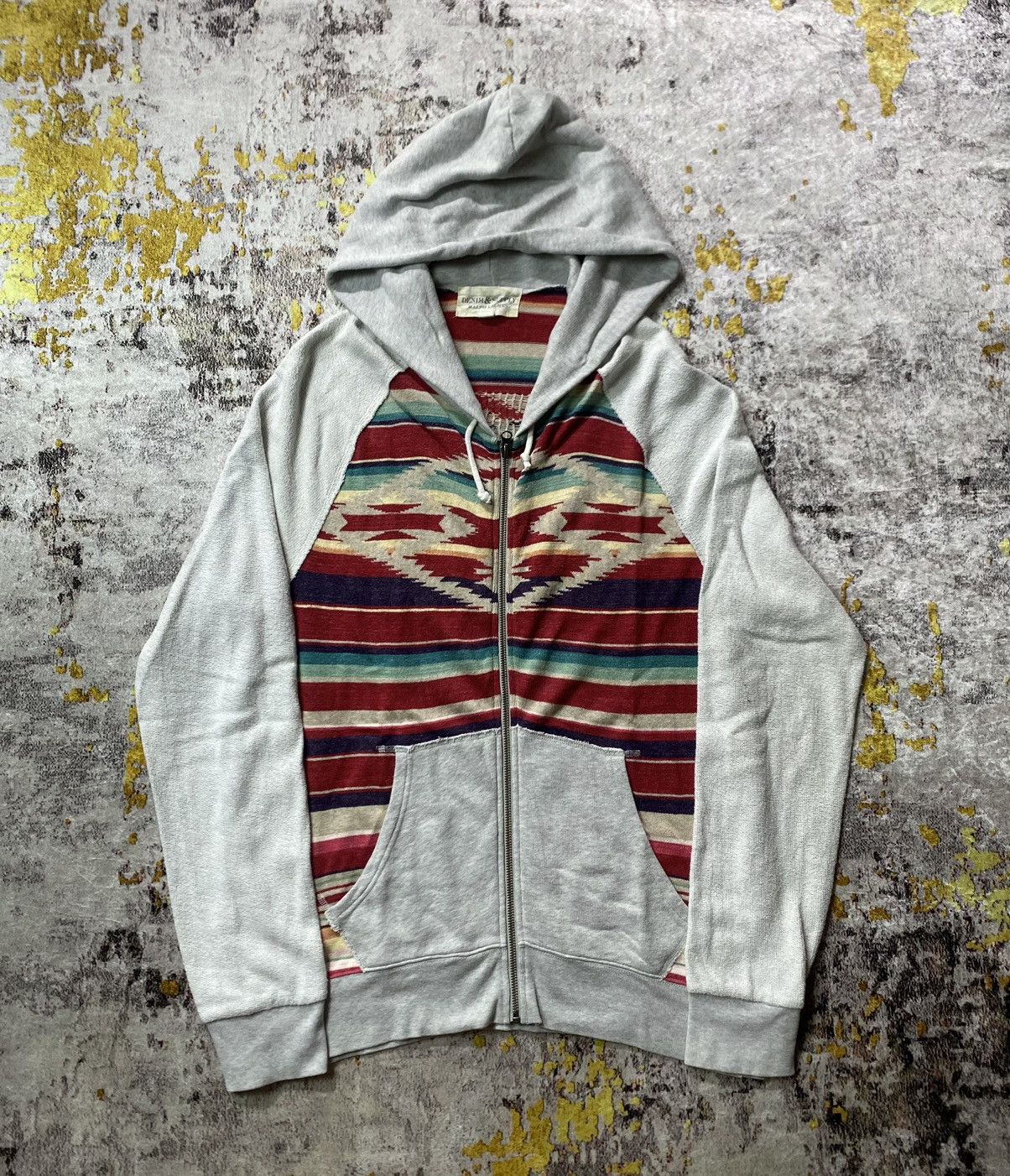 Denim Supply navajo zip hoodie