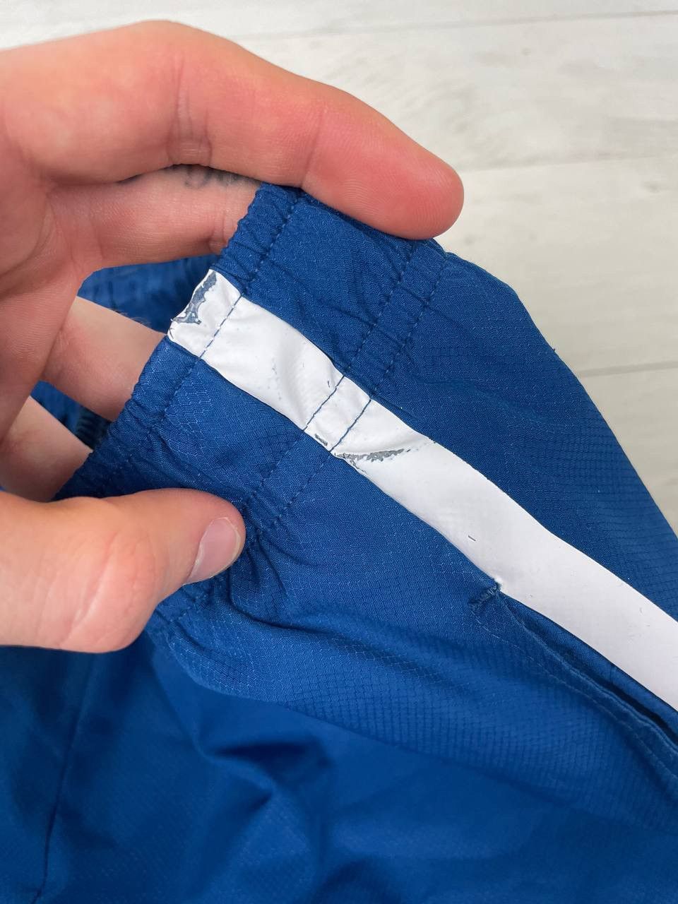 Lacoste Lacoste Nylon Track Pants Logo Striped Blue Y2K Size US 28 / EU 44 - 13 Thumbnail