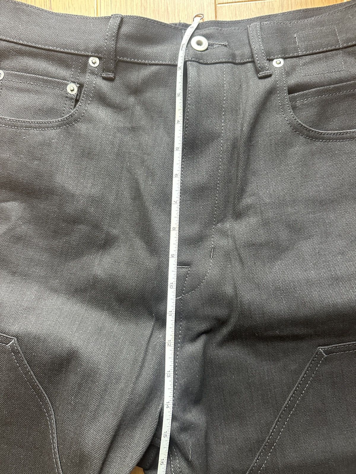 Rick Owens Drkshdw Rick Owens DRKSHDW Double Knee DBLKNEE Geth Jeans Sz 31 NEW Size US 31 - 8 Thumbnail