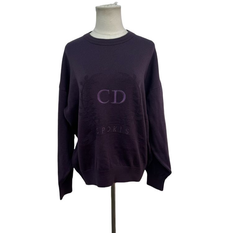 Dior Christian Dior Sports Embroidered Logo Sweater Size L Size US L / EU 52-54 / 3 - 1 Thumbnail
