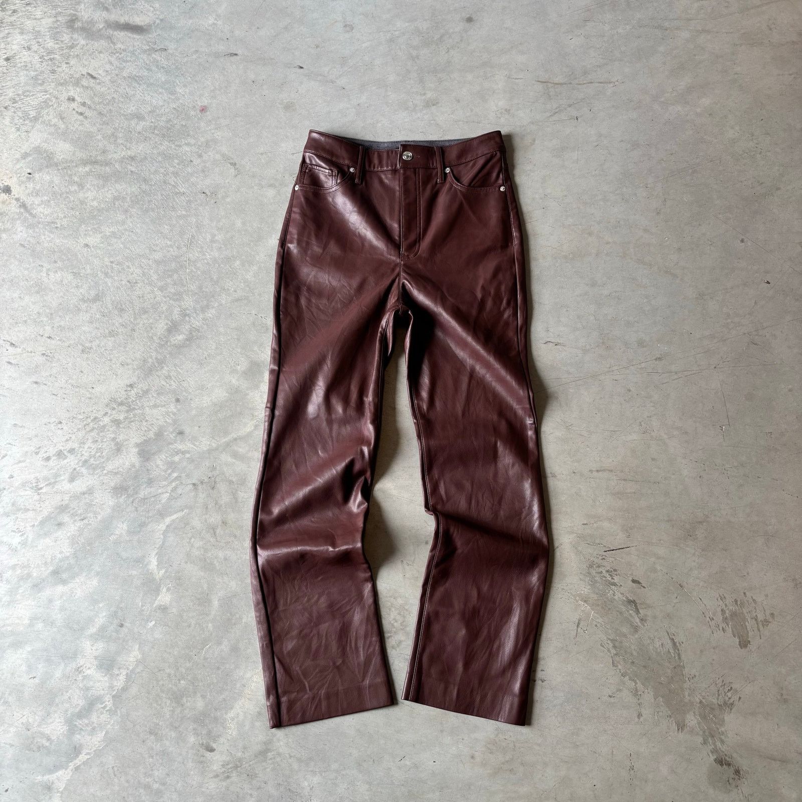 Vintage Vintage Rick Owen’s style leather pants Size US 26 / EU 42 - 1 Thumbnail
