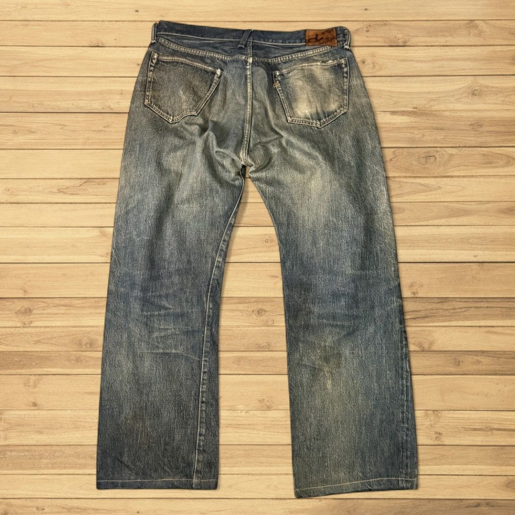45rpm Vintage Rare Selvedge 45Rpm Indigo Dirty Wash Denim Size US 34 / EU 50 - 2 Thumbnail