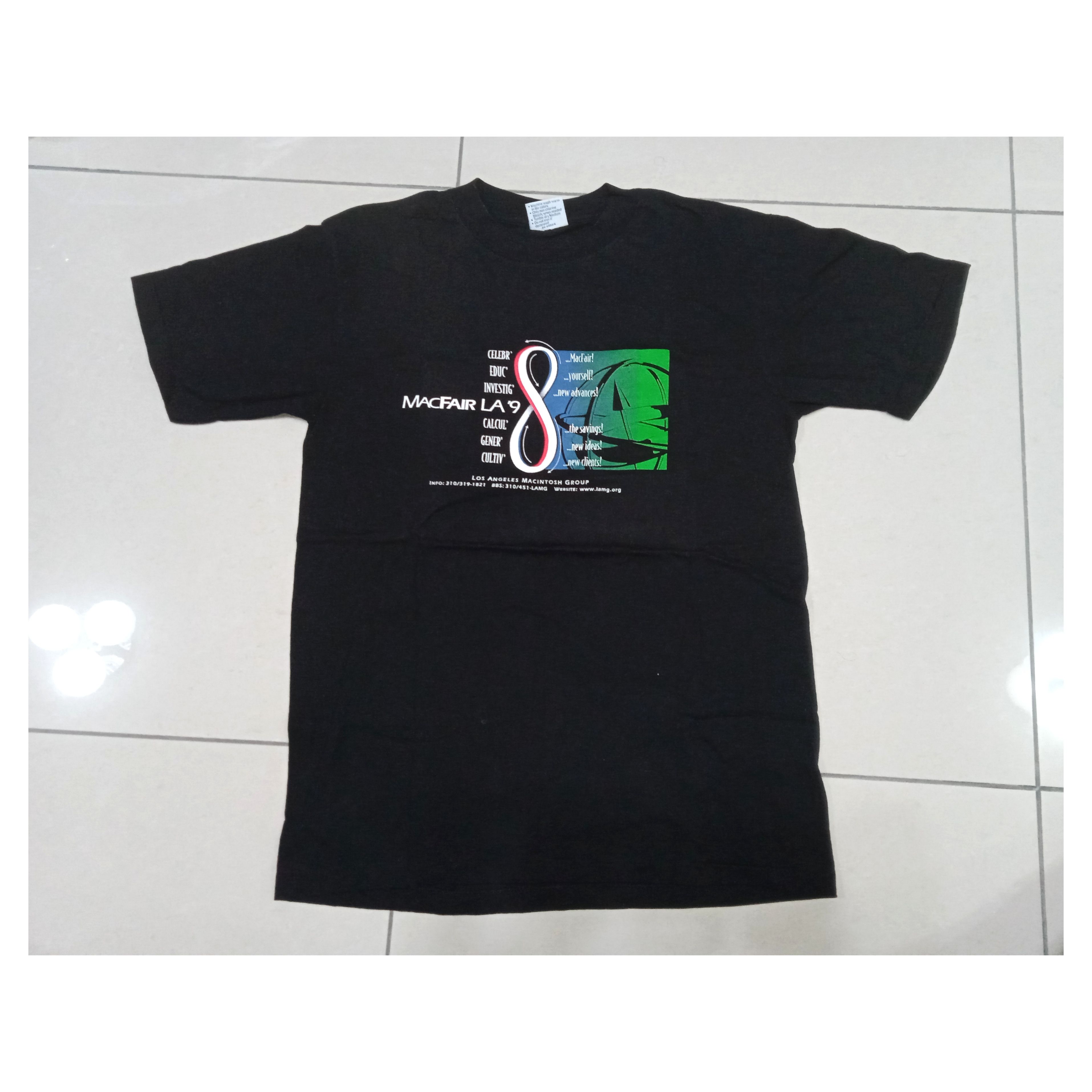 Apple Vintage 90s Apple Macintosh Macfair LA 1998 T Shirt Y2K Size US M / EU 48-50 / 2 - 1 Thumbnail