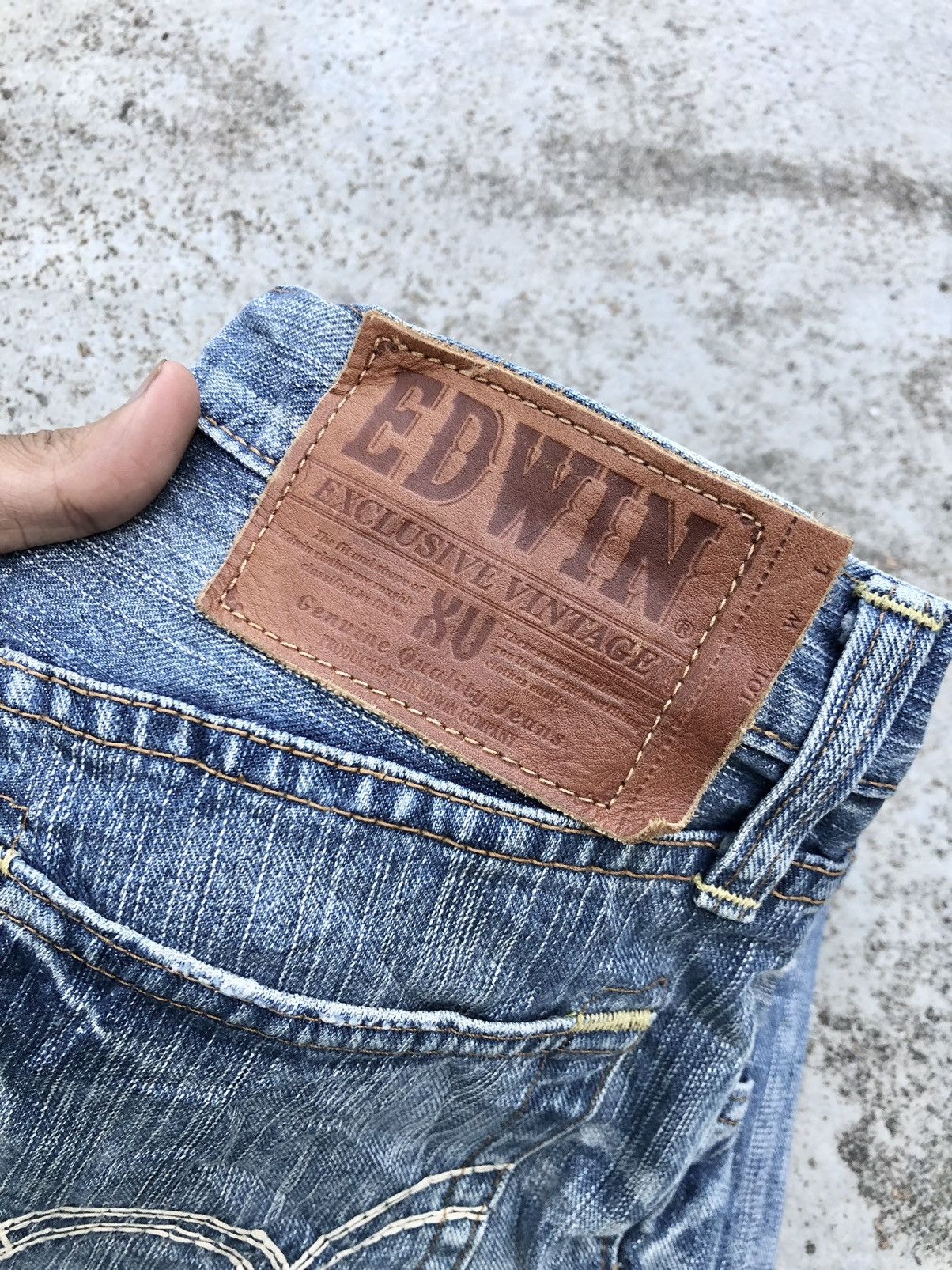 Edwin VINTAGE EDWIN BORO DISTRESSED DENIM Size US 31 - 7 Thumbnail