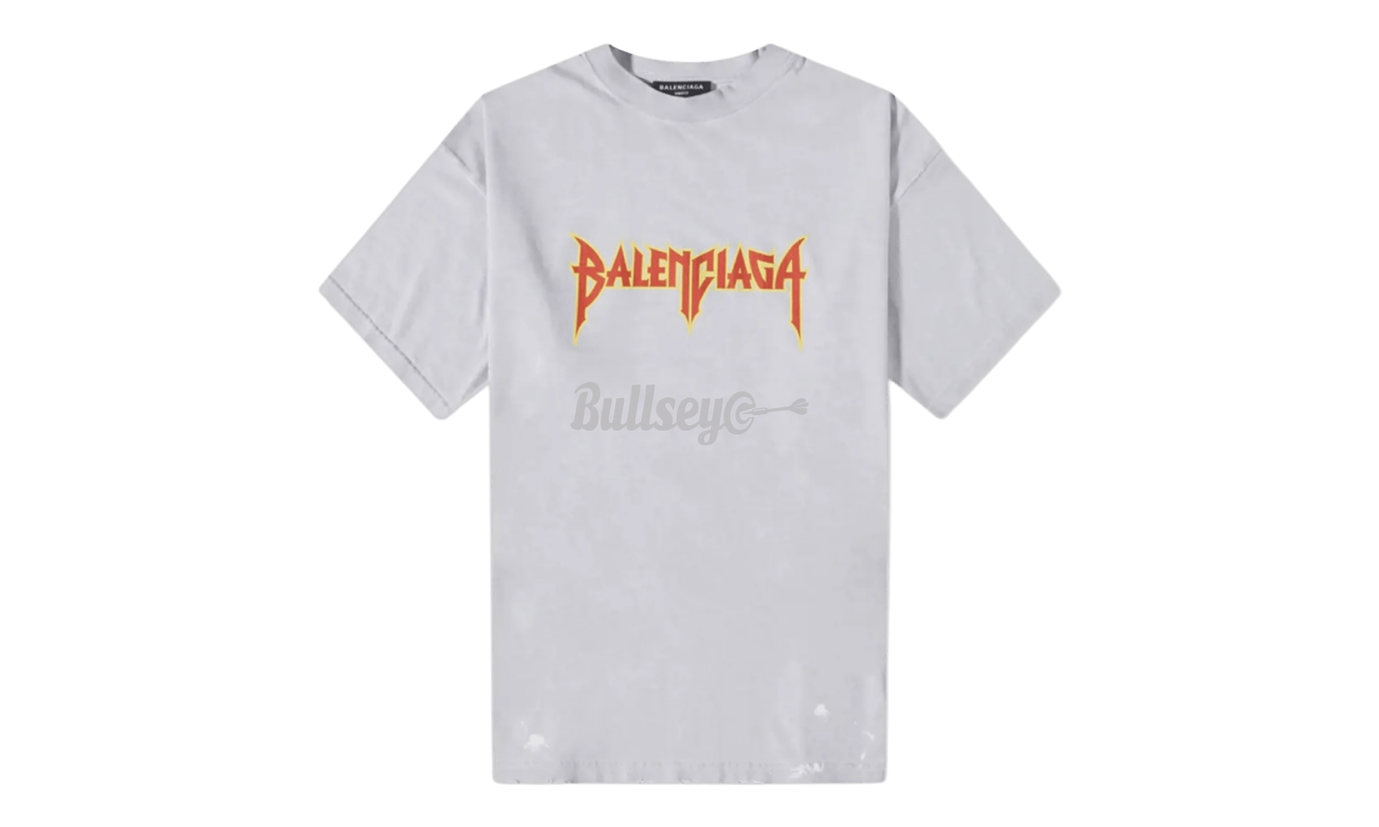 Balenciaga Metal Logo Grey T-Shirt Size US S / EU 44-46 / 1 - 1 Thumbnail