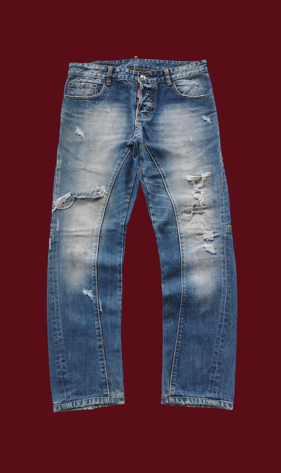 Dsquared2 Y2K Dsquared2 Punk Opium Vintage Jeans Made in Italy Size US 32 / EU 48 - 1 Thumbnail