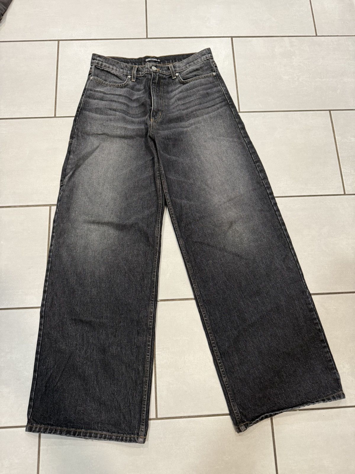 K-Two Studios KTWO STUDIOS ONYX WAXED BLACK DENIM BAGGY MEDIUM