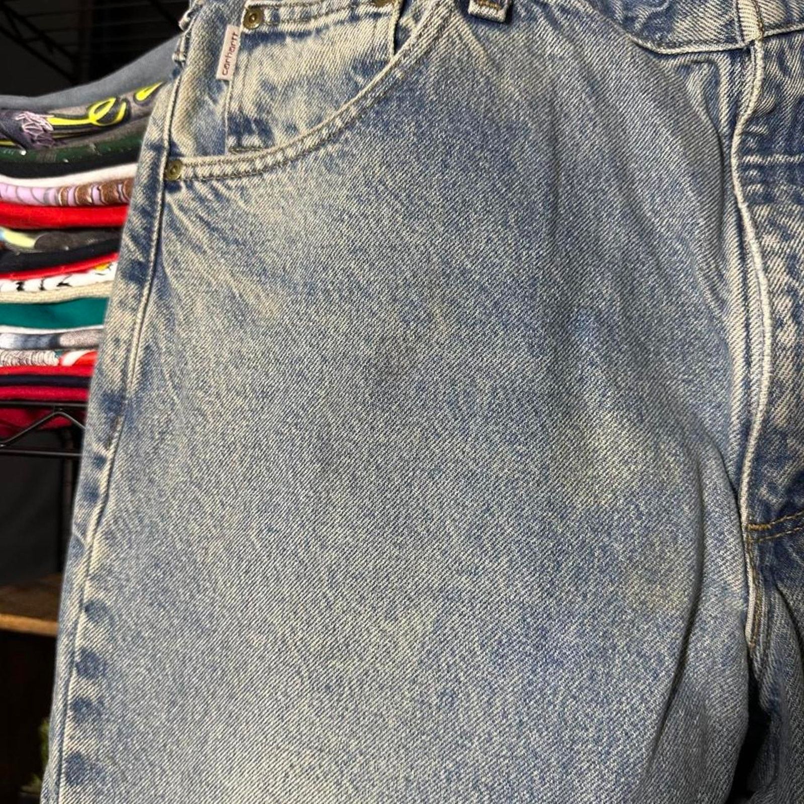 Carhartt Vintage Carhartt Blue Jeans Mens 40x30 Light Skater Pants Size US 40 / EU 56 - 4 Thumbnail