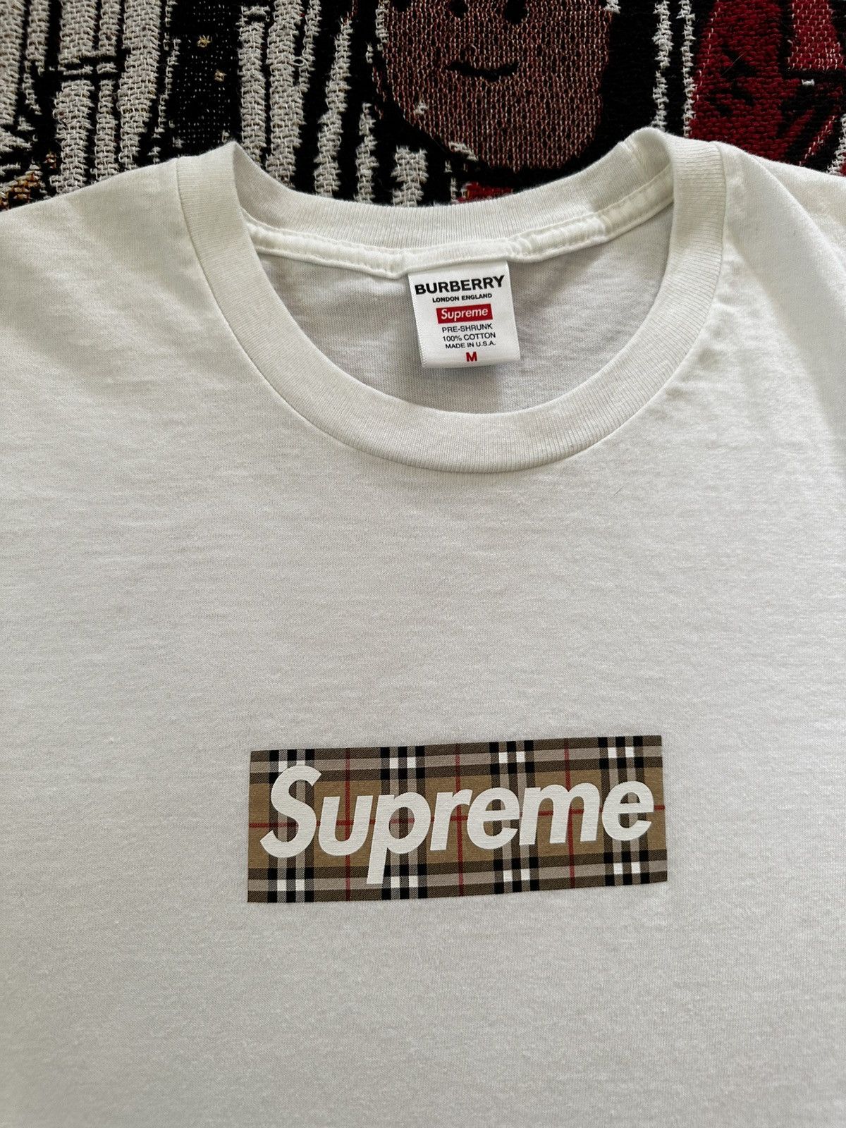 Supreme Burberry Box Logo | Grailed