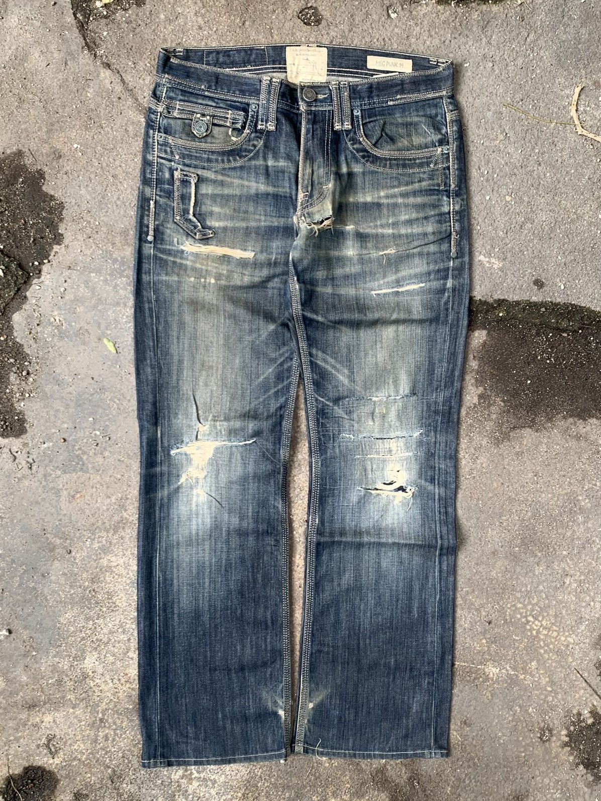 Japanese Brand × Vintage Vintage Meg Punk 19 Taverniti Jeans Size US 34 / EU 50 - 9 Thumbnail