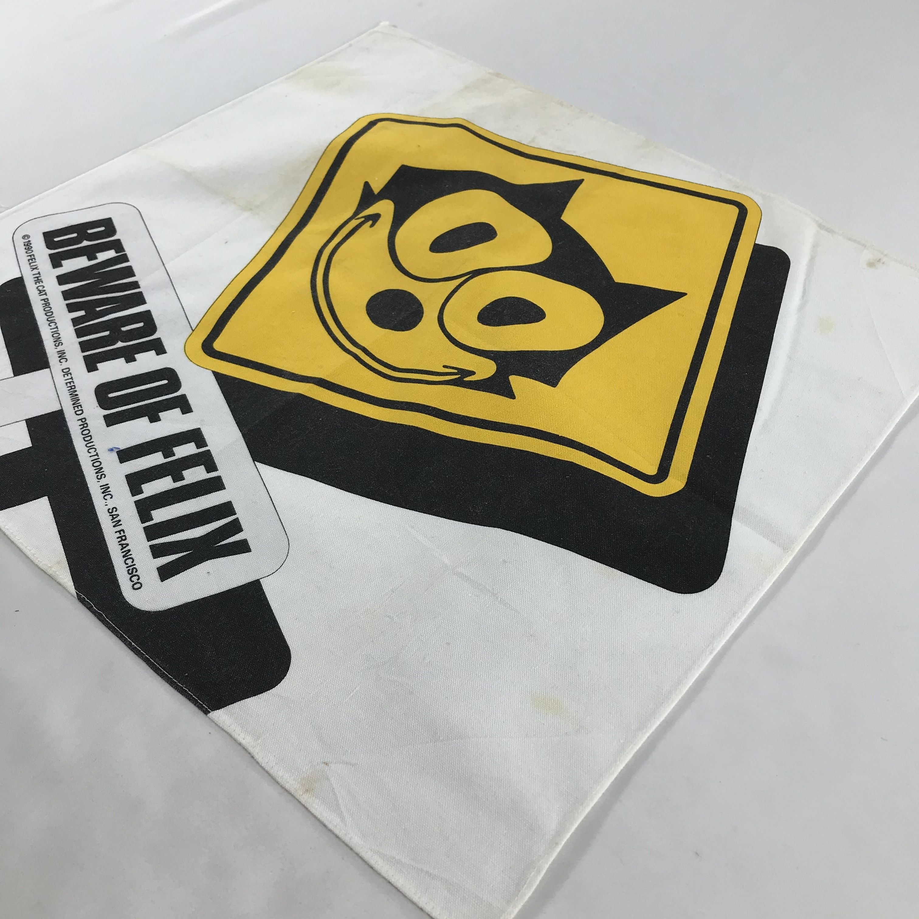Cartoon Network × Vintage Felix The Cat Bandana / Handkerchief / Neckerchief -S1786 Size ONE SIZE - 2 Thumbnail