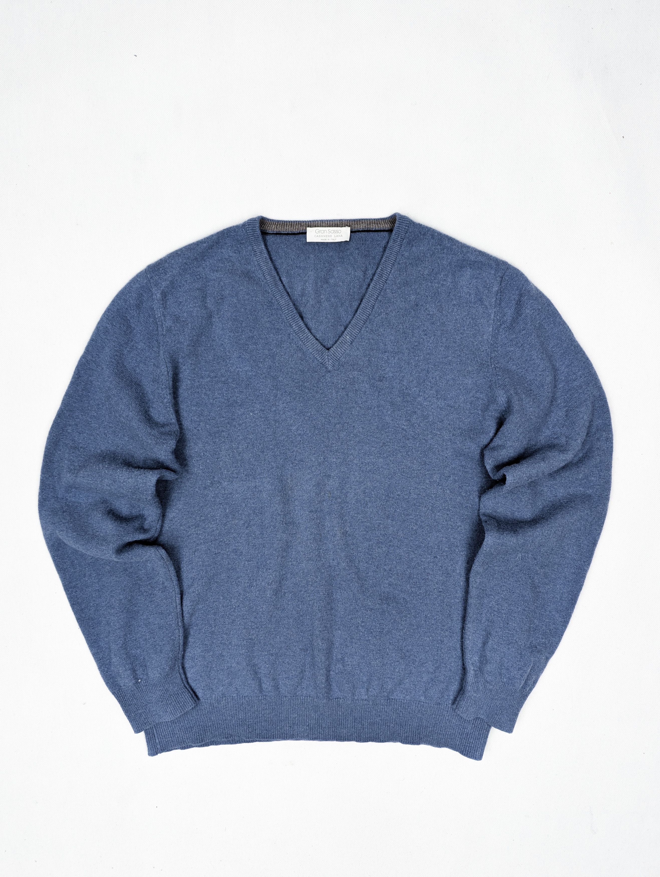 Gran Sasso Gran sasso blue cashmere wool sweater jumper Size US M / EU 48-50 / 2 - 1 Thumbnail