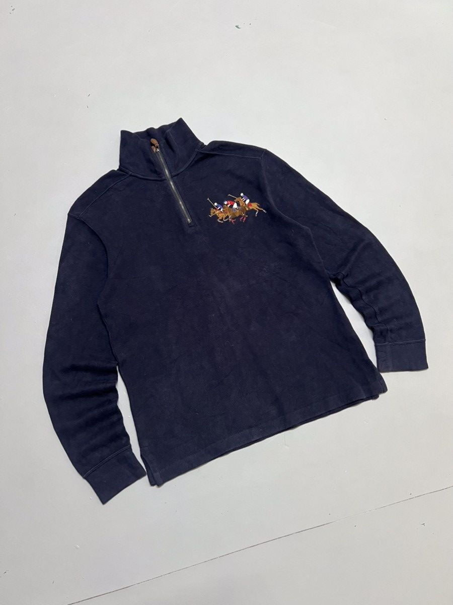 Polo Ralph Lauren Vintage polo Ralph Lauren quarter zip knit sweater Size US XXS / EU 40 - 1 Thumbnail