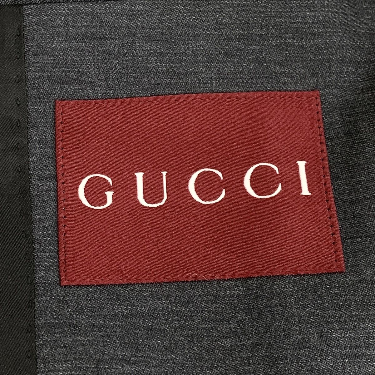 Gucci Gucci Logo Wool Jacket Dark Grey (40) Size US XXS / EU 40 - 5 Thumbnail