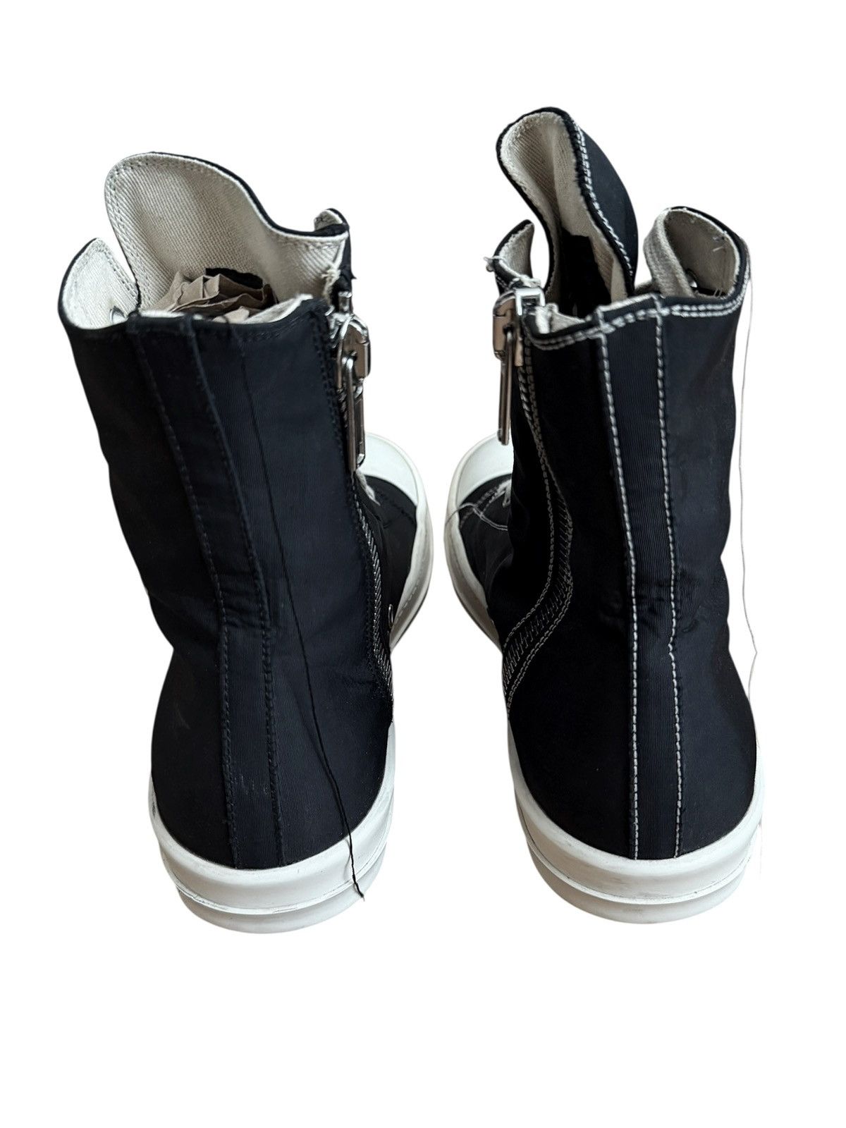 Rick Owens Drkshdw Contrast Mismatch Stitch High Ramones Size US 9 / EU 42 - 3 Thumbnail