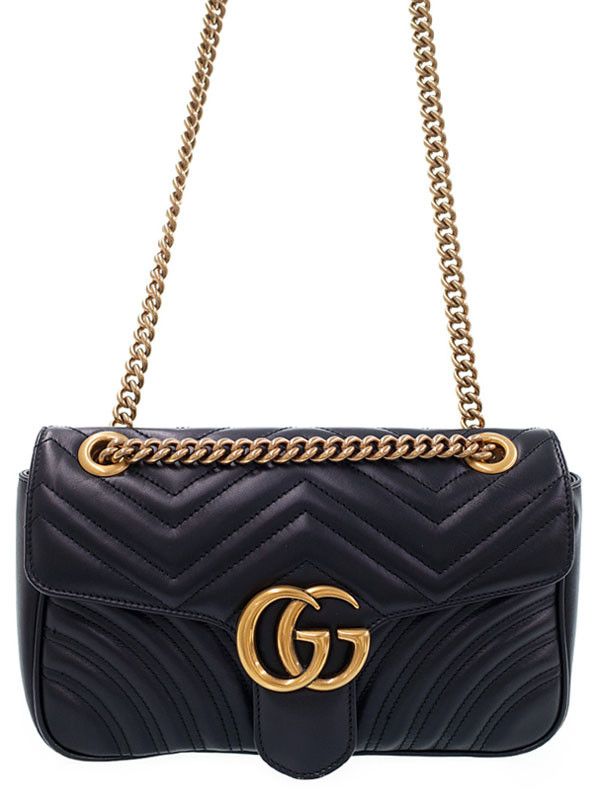 Gucci GG Marmont Quilted Small Chain Shoulder Bag