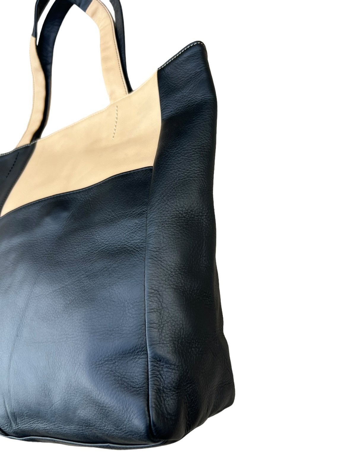 Leather Les sacs Adam Japan Patchwork Leather Tote Bag Size ONE SIZE - 8 Thumbnail