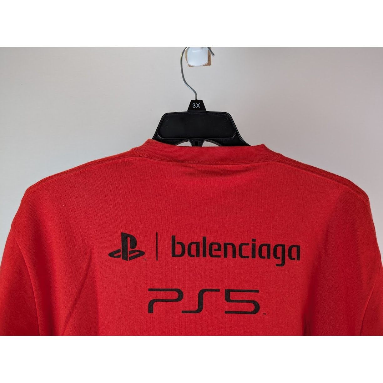 Balenciaga o1rshd1 Playstation Vintage Jersey T-Shirt in Red Size US XS / EU 42 / 0 - 11 Thumbnail