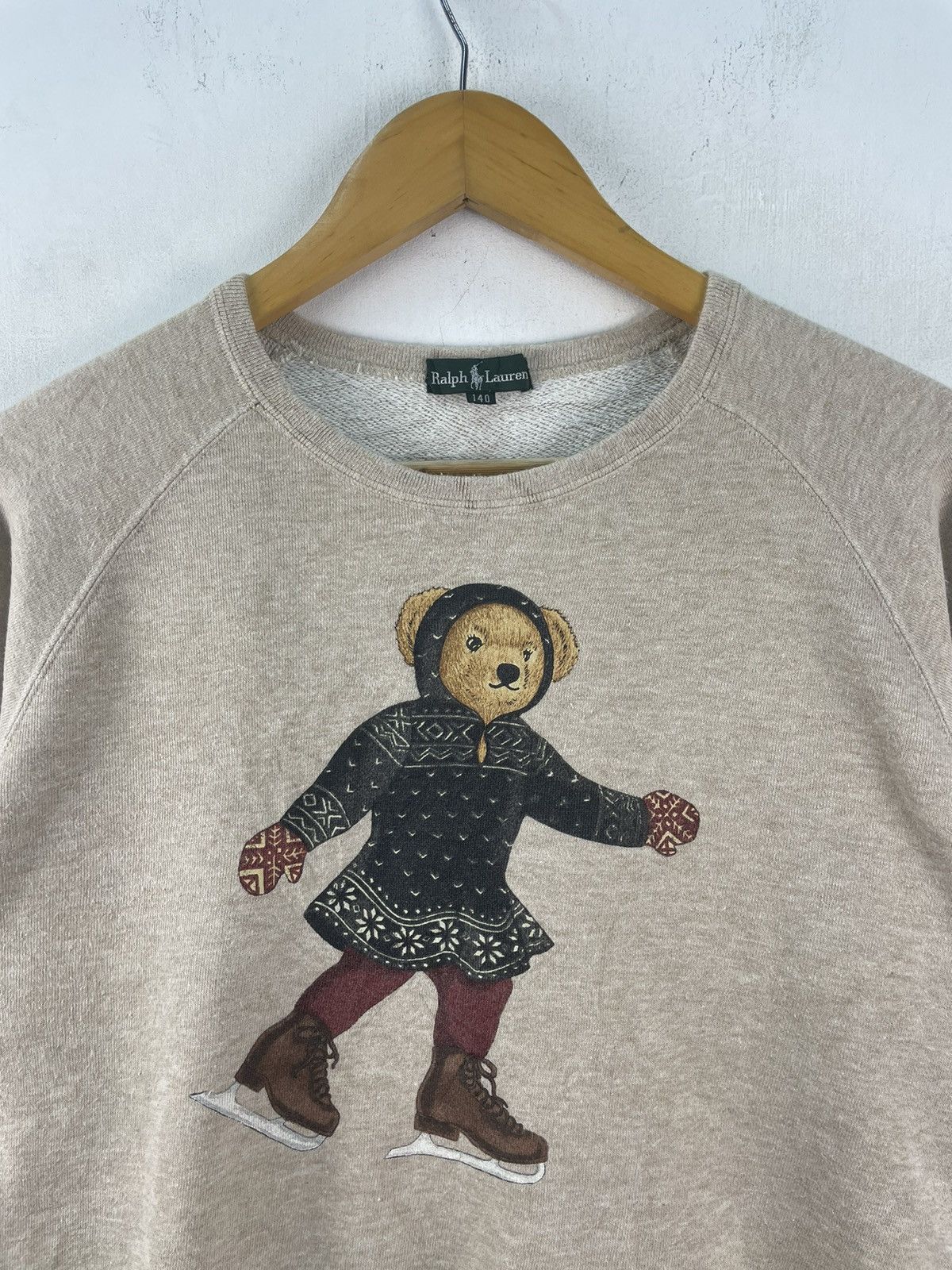 Polo Ralph Lauren Vintage 90s Polo Ralph Lauren Sweatshirt Polo Bear Sweater Size US M / EU 48-50 / 2 - 2 Thumbnail