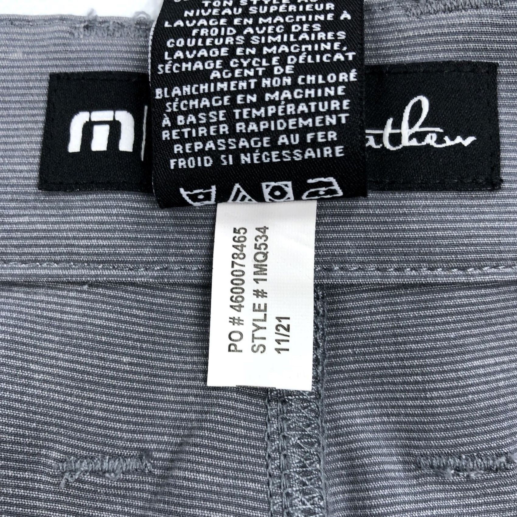 TravisMathew TravisMathew Men’s Gray Straight Leg Performance Pants Size 32 Golf Casual Stretch Size US 32 / EU 48 - 7 Thumbnail
