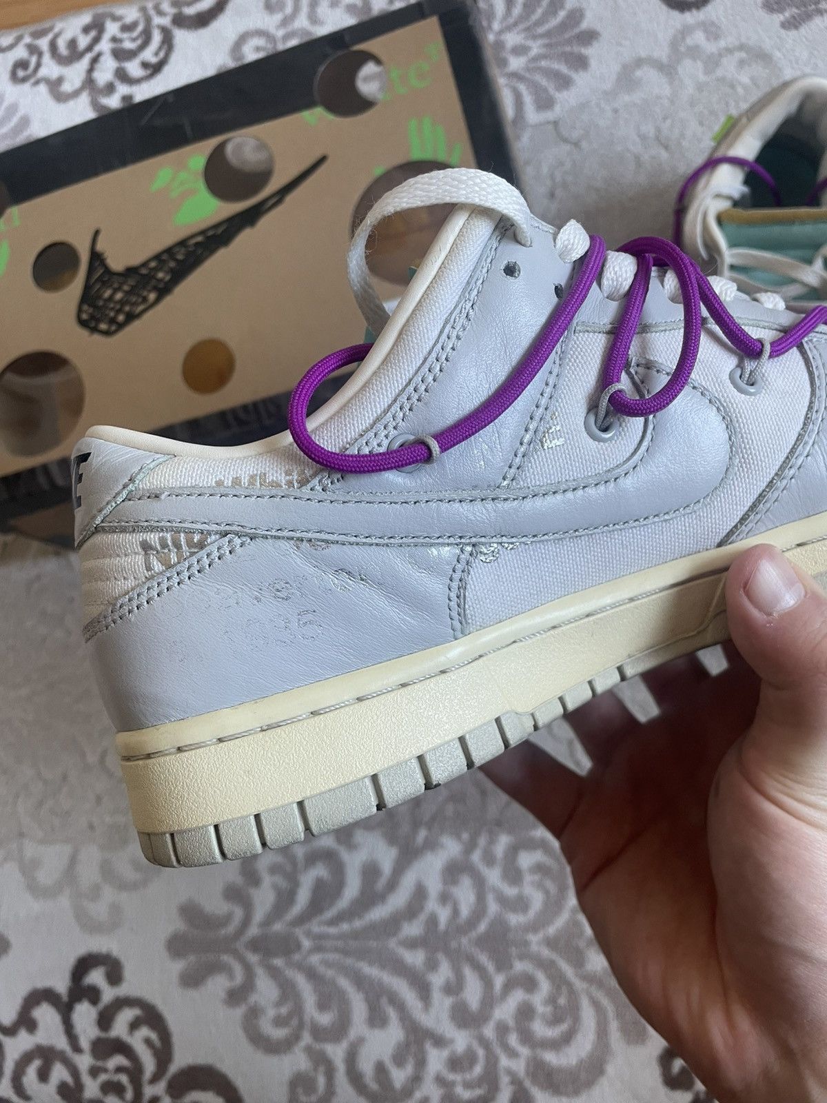 Nike × Off-White Dunk low x Off White LOT21 9us Size US 9 / EU 42 - 8 Thumbnail