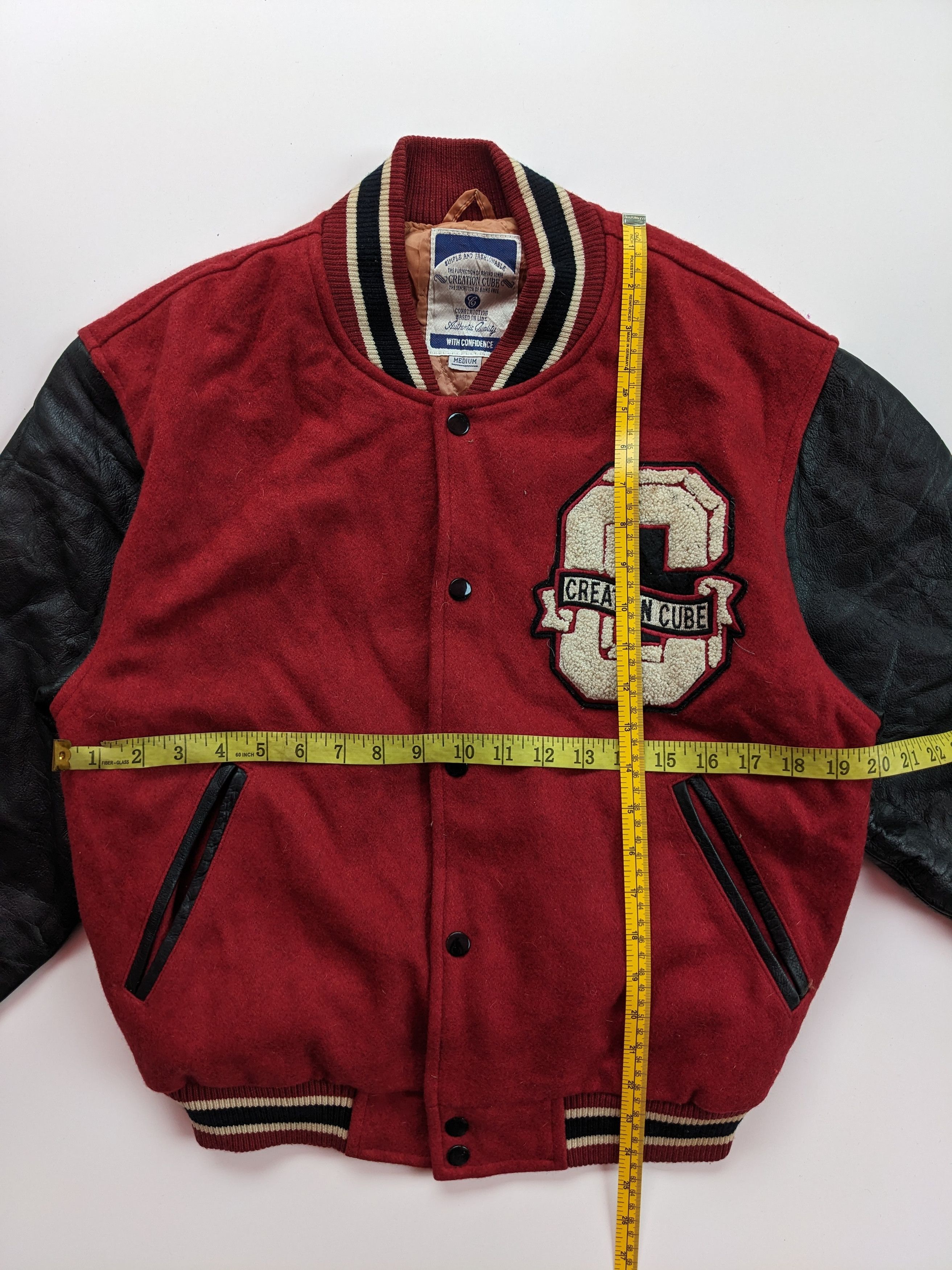 Japanese Brand × Vintage Creation Cube varsity jacket Size US M / EU 48-50 / 2 - 4 Thumbnail