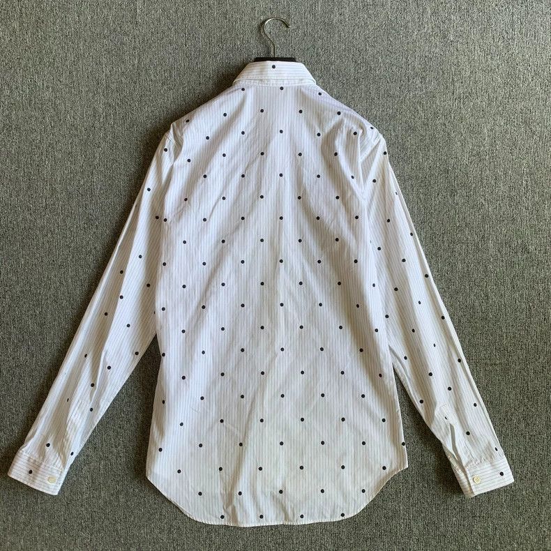 Dior Dior size 38 White polka-dot shirt Size L / US 10 / IT 46 - 3 Thumbnail