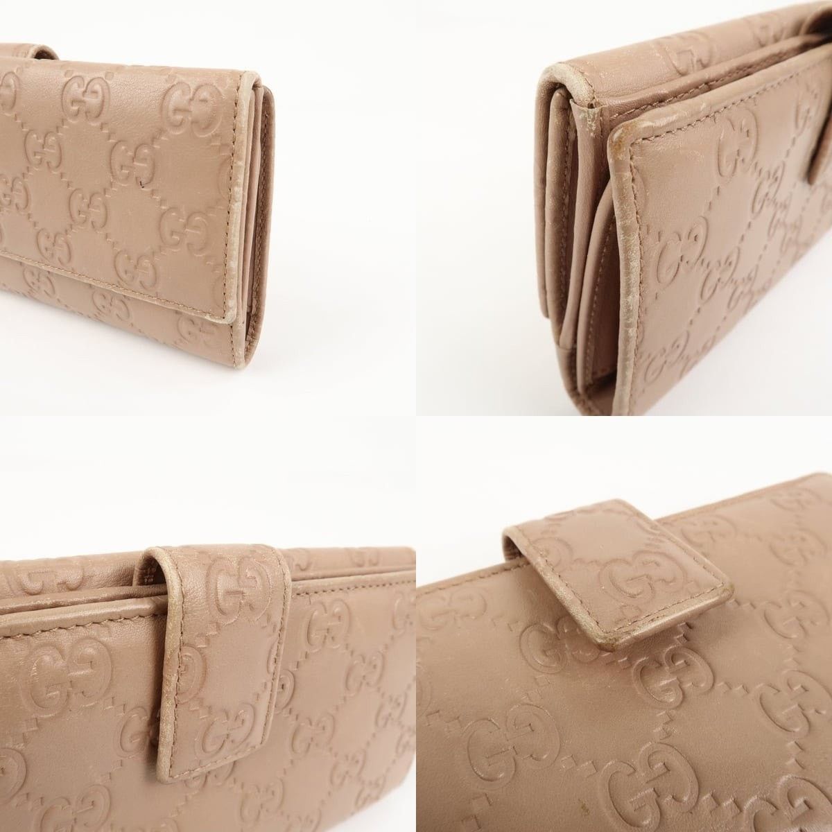 Gucci Gucci Guccissima Interlocking G Leather Wallet Tan Size ONE SIZE - 5 Thumbnail