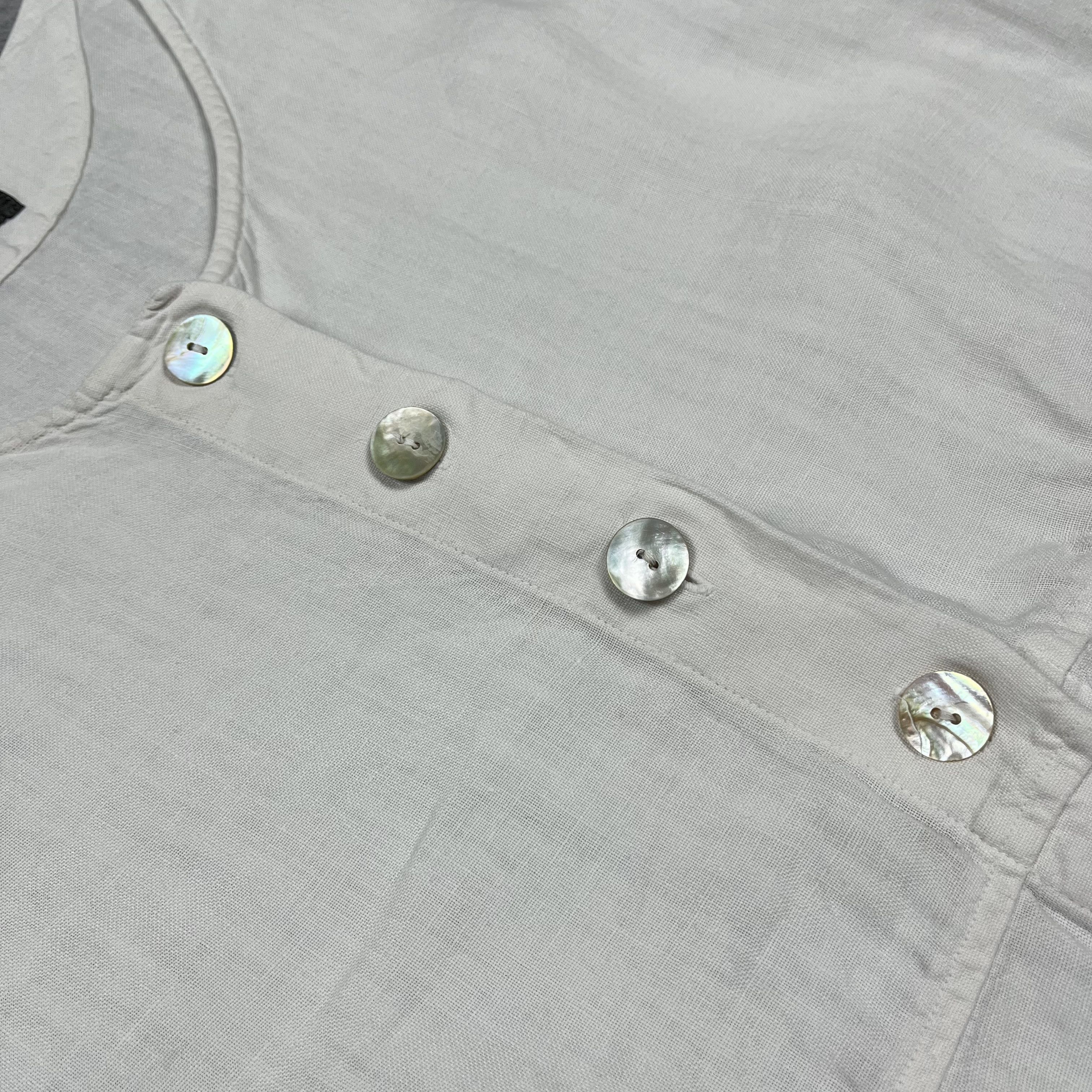 OSKA Ladies OSKA Avant-Garde Linen Sleeveless Cropped Top Gilet Size L / US 10 / IT 46 - 11 Thumbnail