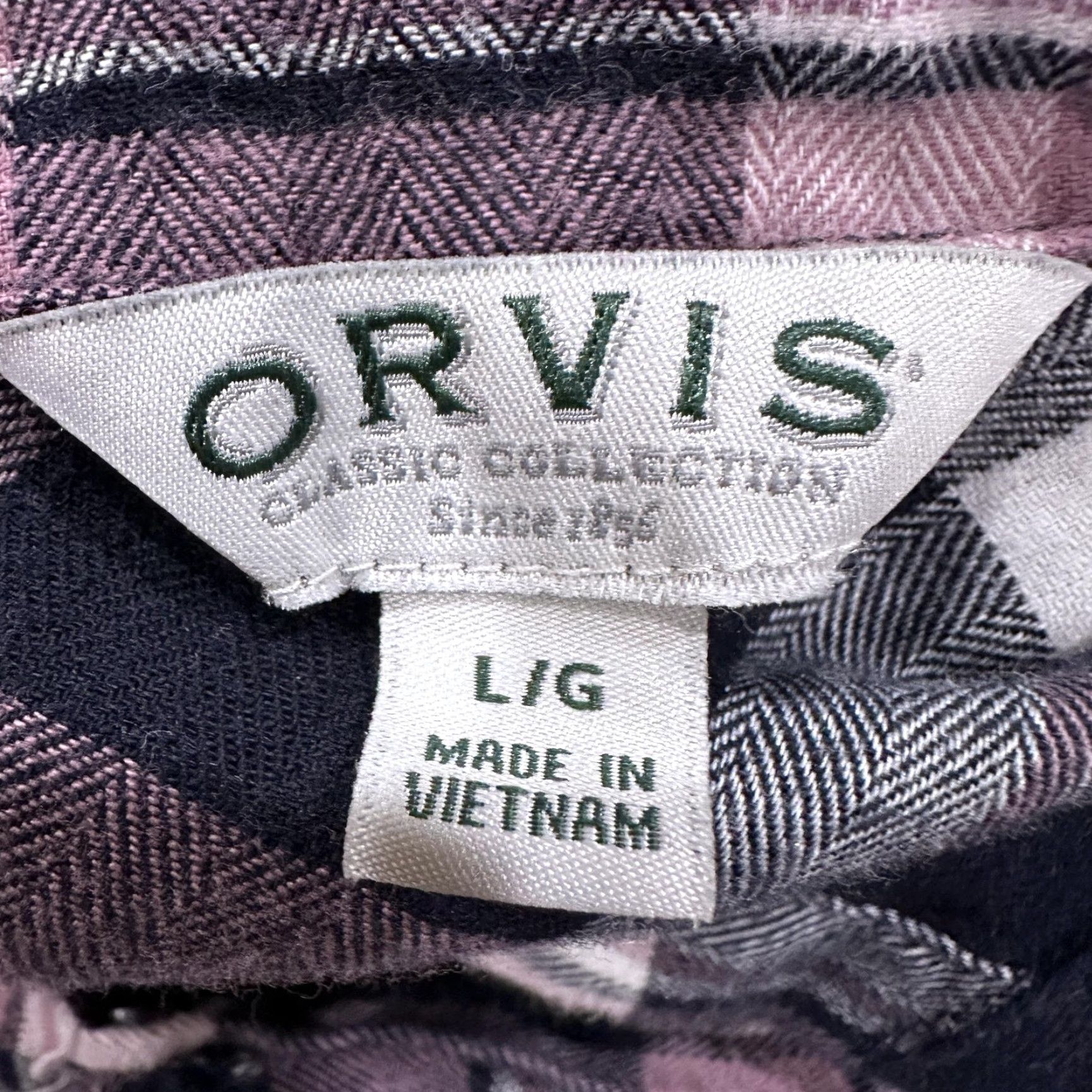Orvis Orvis Button-Up Shirt Size L Pink Blue White Plaid Collared Outdoor Casual Womens Size L / US 10 / IT 46 - 7 Thumbnail