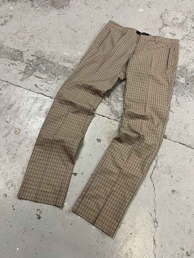 Gucci 2000s Gucci Beige Classy Checkered Tailored Pants Size US 31 - 5 Thumbnail