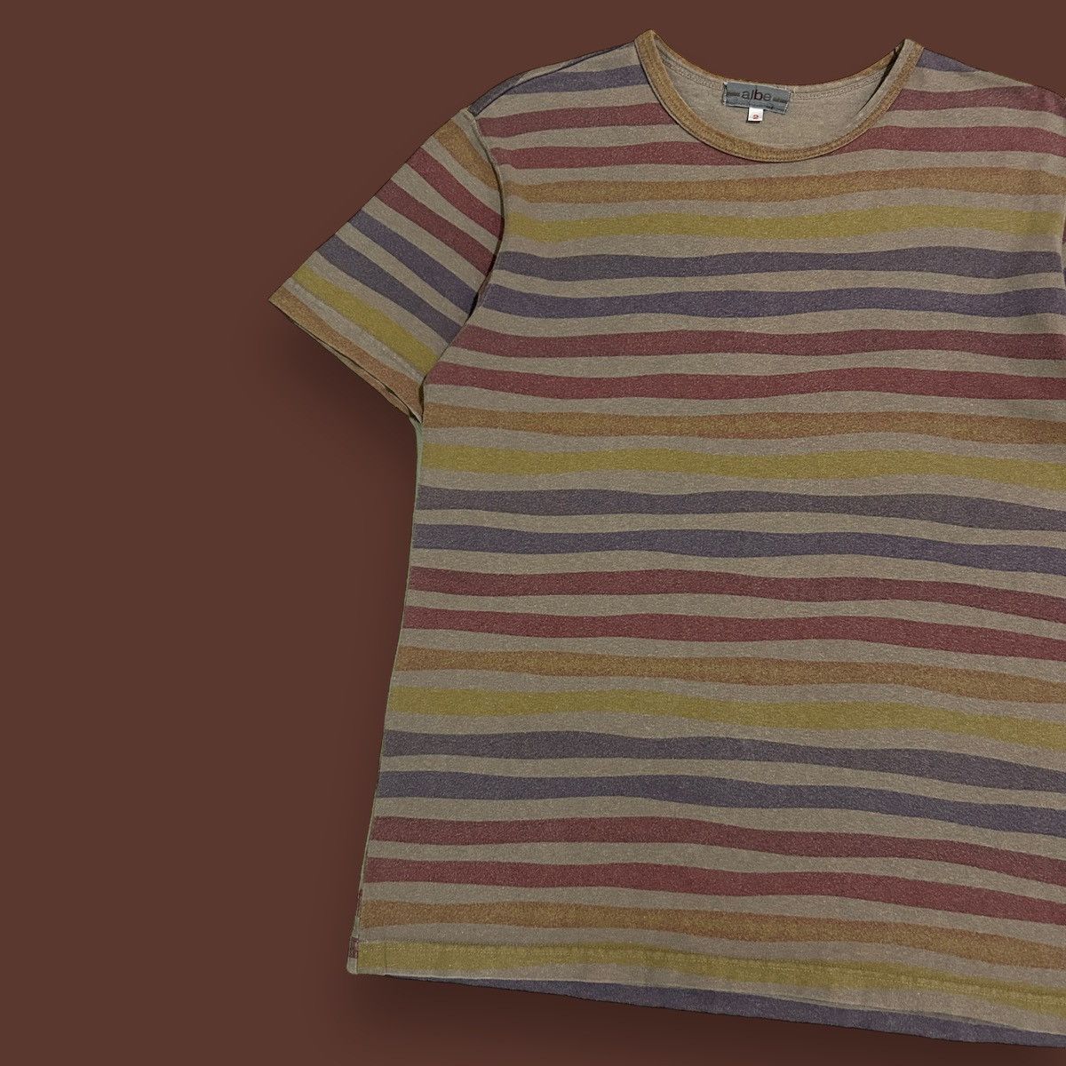 Japanese Brand 1990s Albe - Striped Tee Size US M / EU 48-50 / 2 - 3 Thumbnail
