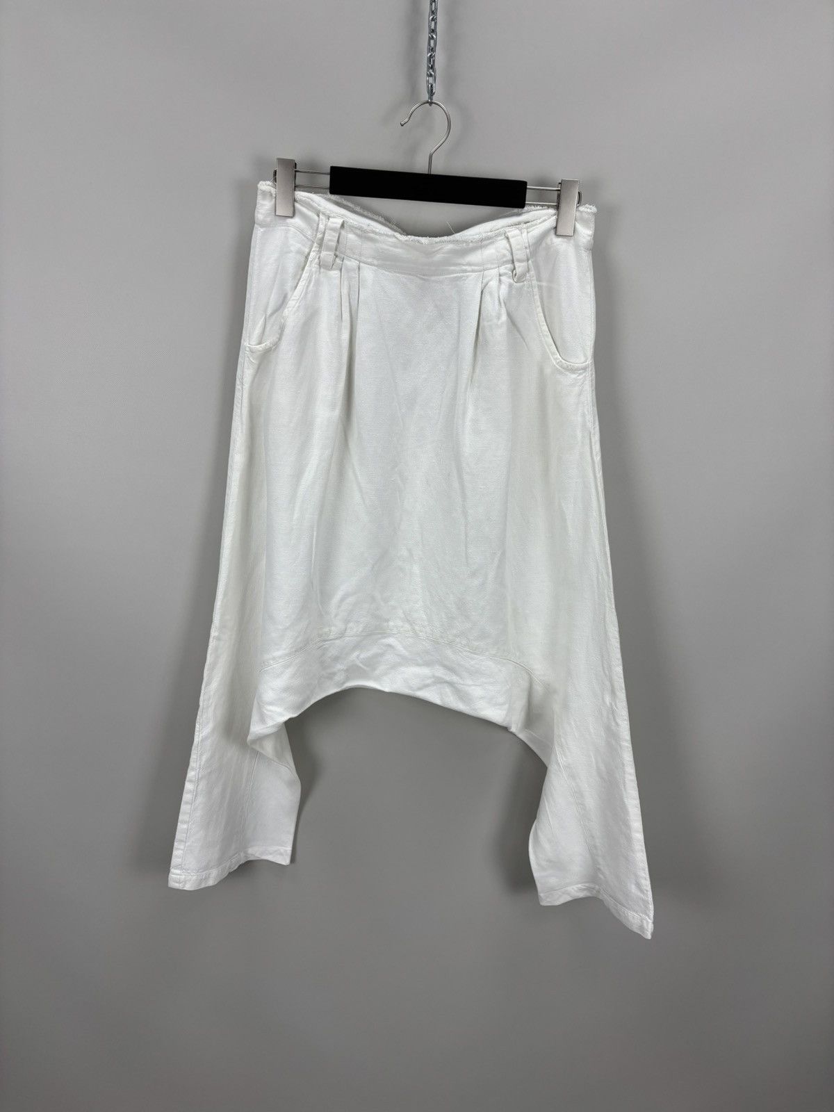 Japanese Brand Womens linen pants Ewa i Walla Size M Color White Size 26" / US 2 / IT 38 - 1 Thumbnail